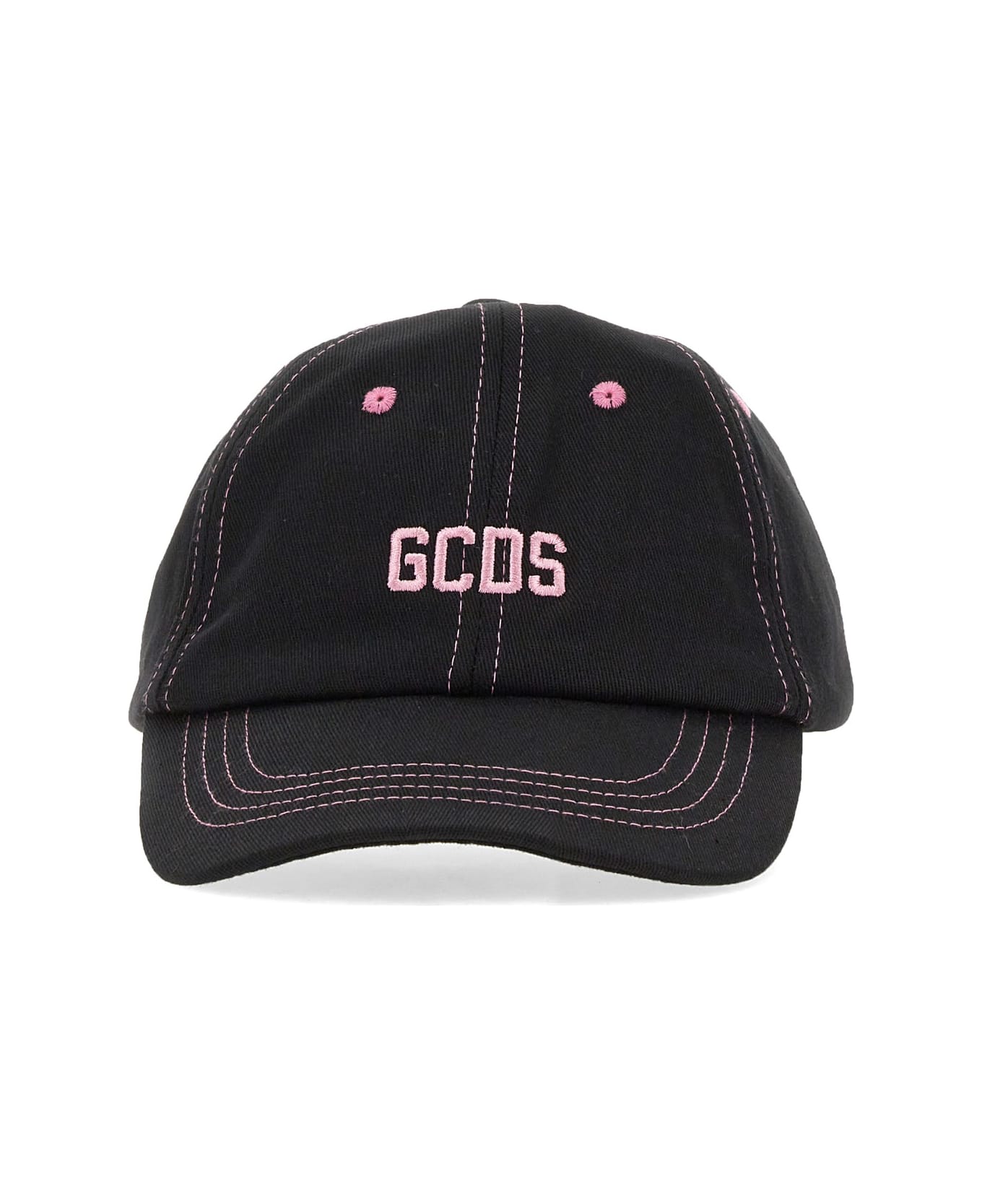 GCDS Baseball Cascade Hat Essential - NERO