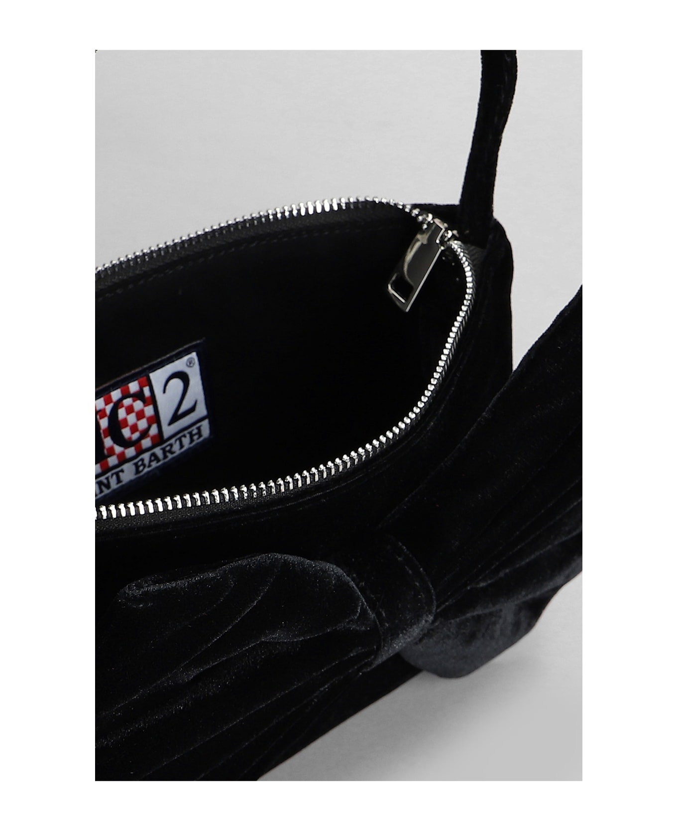 MC2 Saint Barth Nana Shoulder Bag In Black Polyester - black