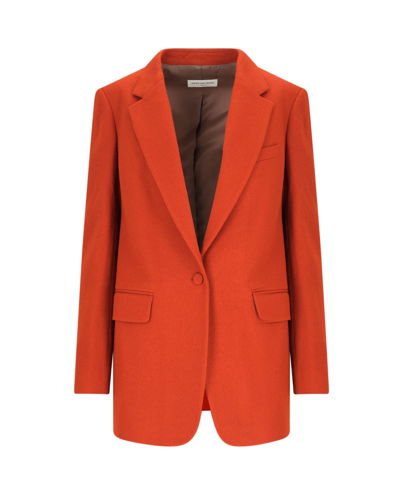 Dries Van Noten Single-breasted Blazer - Orange