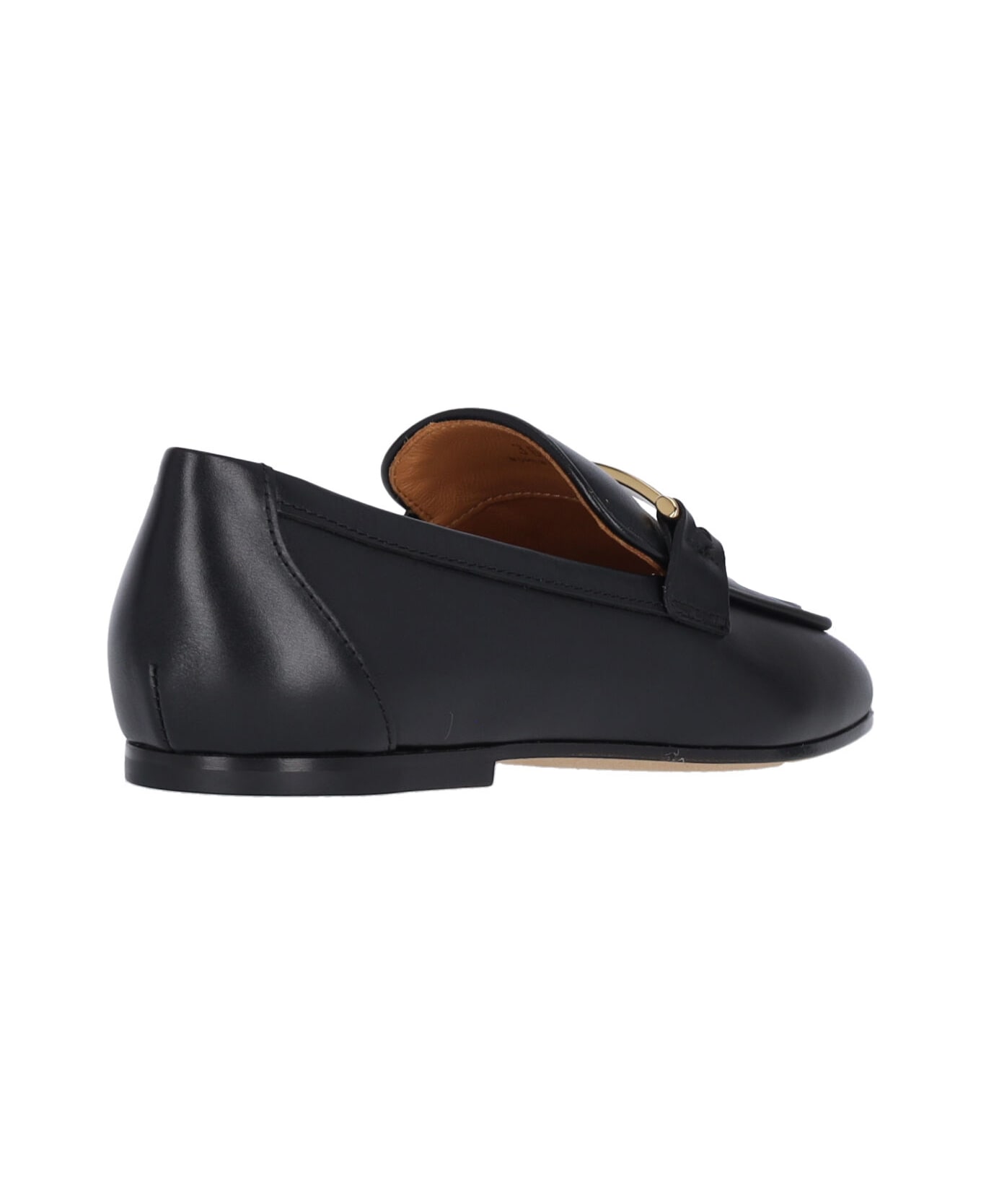 Tod
s Leather Loafers - BLACK