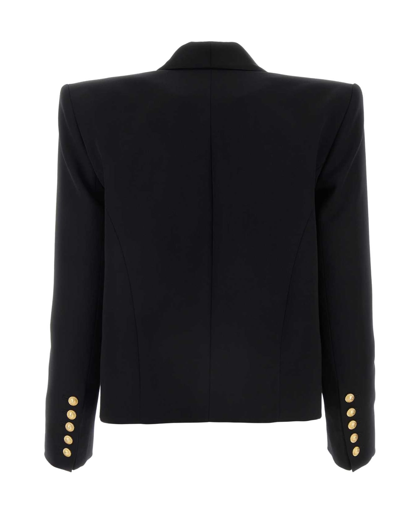 Balmain Black Wool Blazer - NOIRNOIR