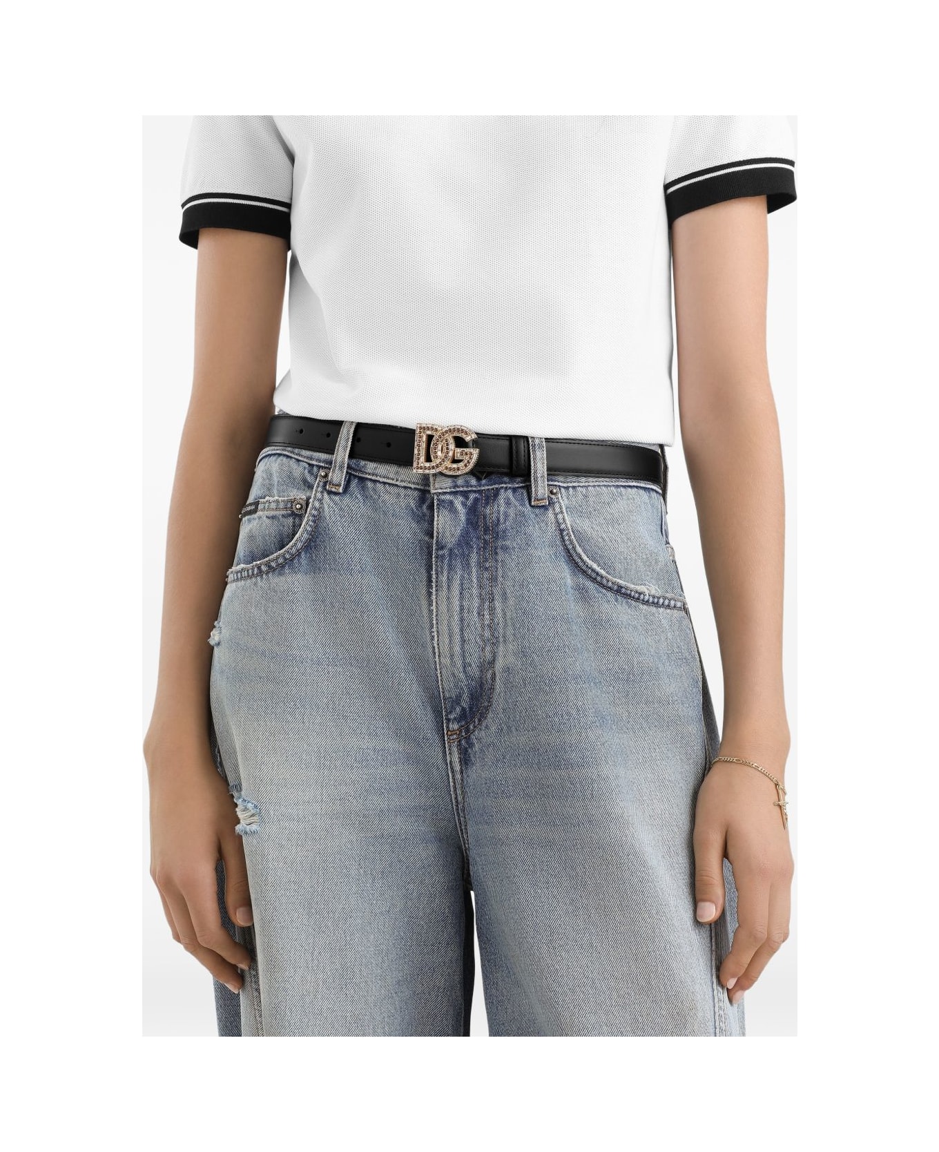 Dolce & Gabbana Leather Belt - Black