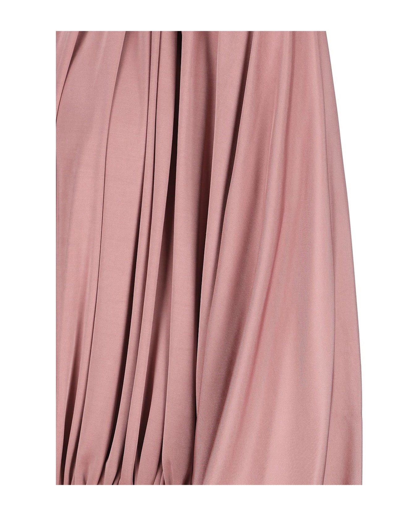 Saint Laurent Gathered Drawstring Blouse - PINK