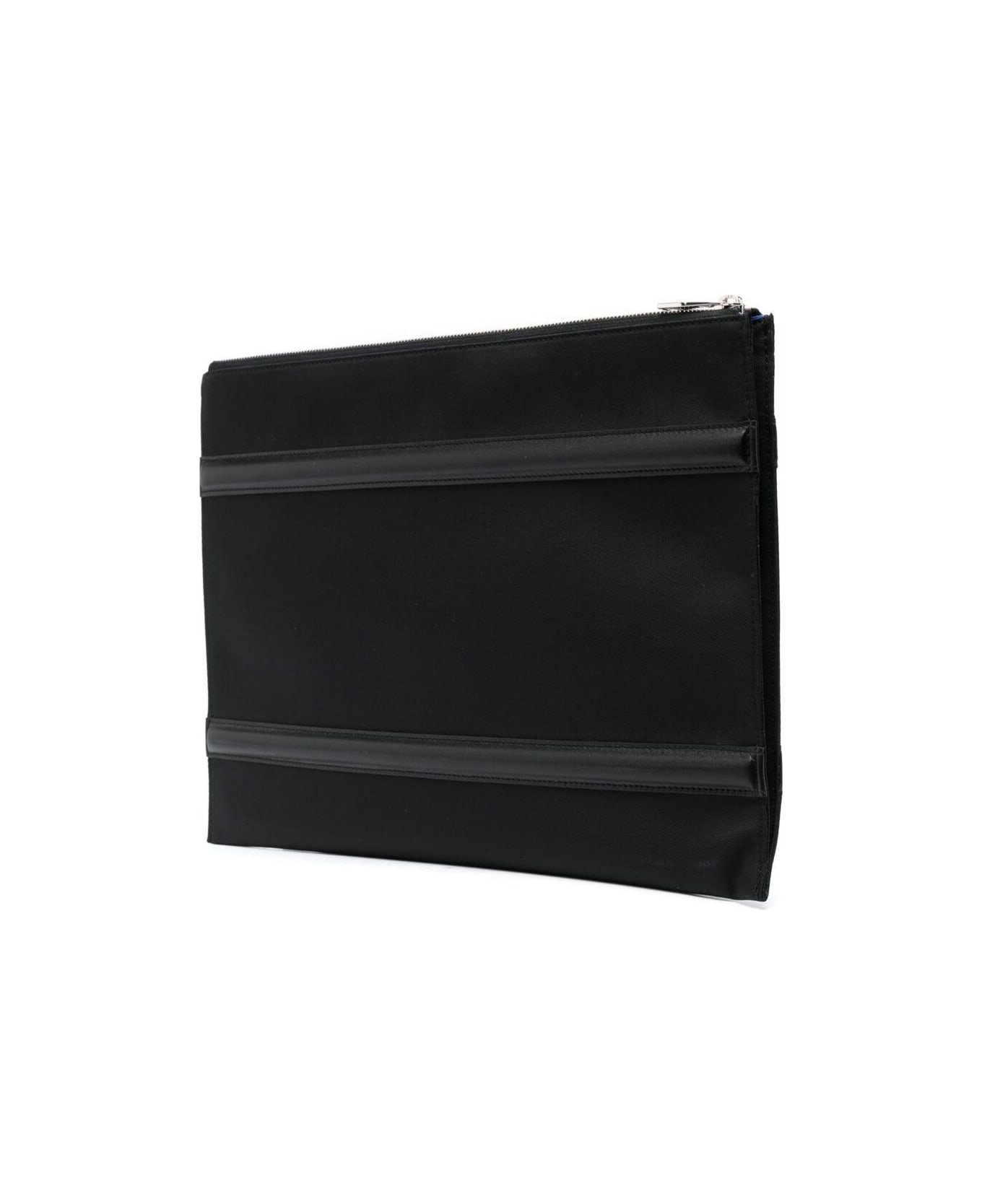Alexander McQueen Black Pouch With Harness Detail In Nylon Man Alexander Mcqueen - Black