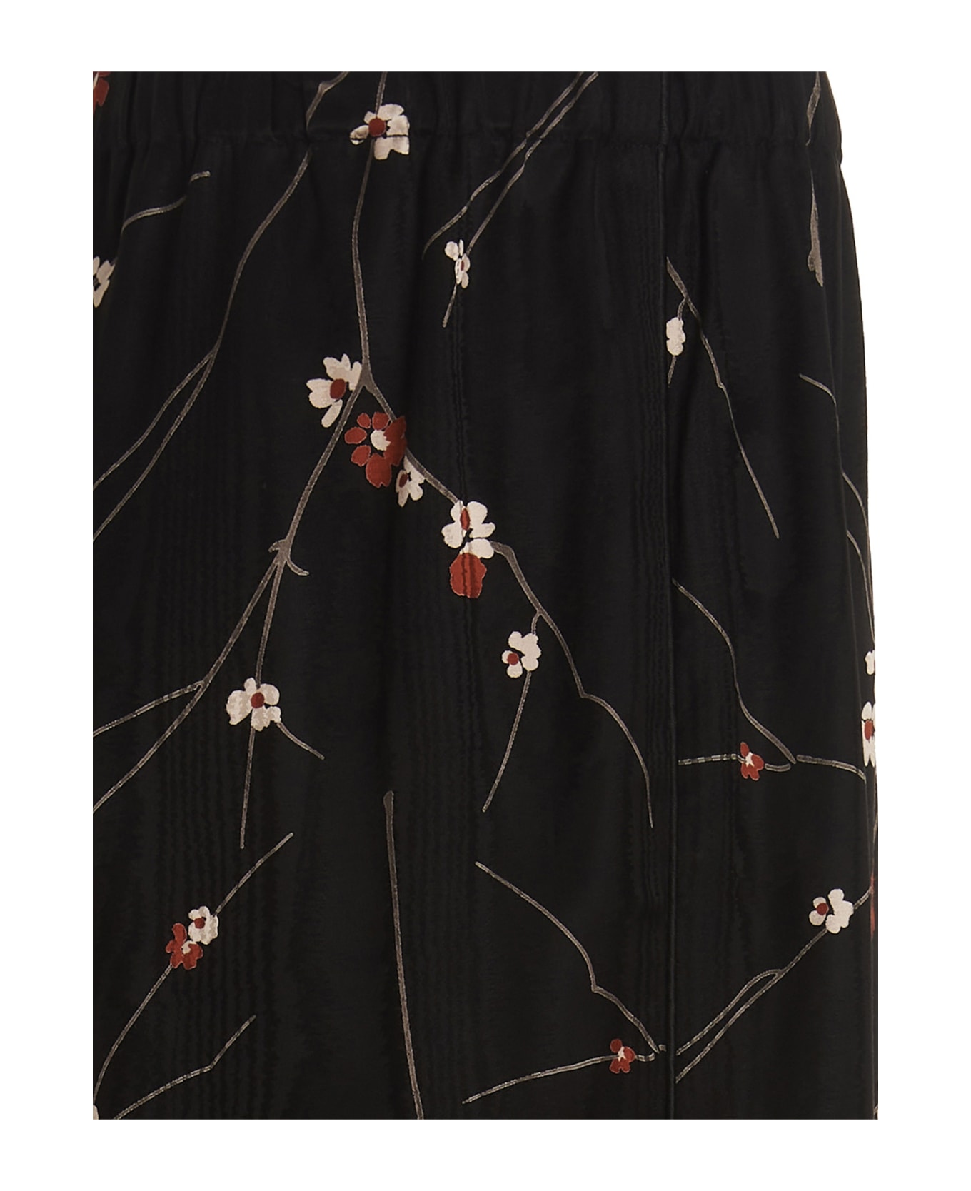 Etro Floral Print Pants - Black  