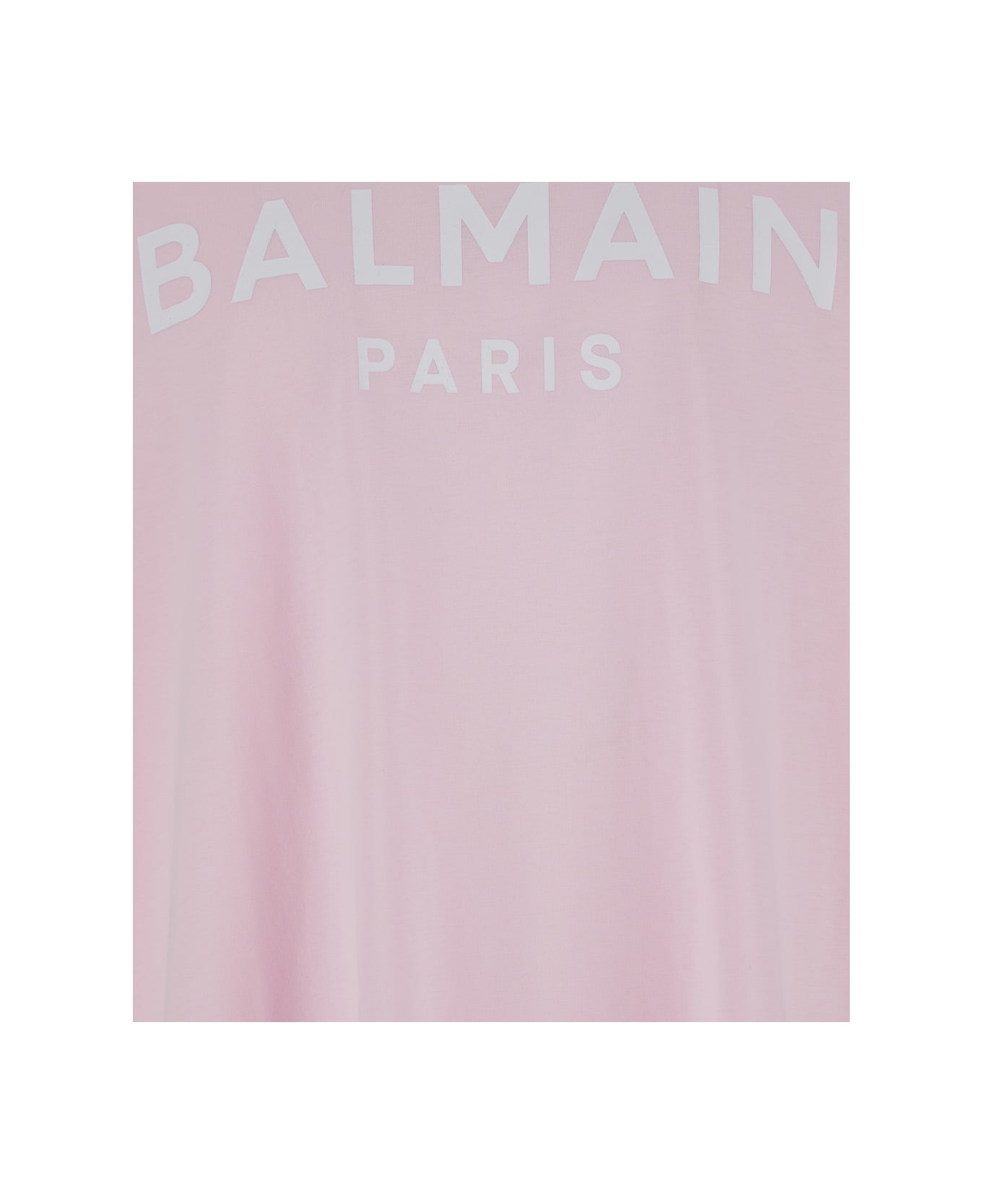 Balmain Print T-shirt - Straight Fit - Pink