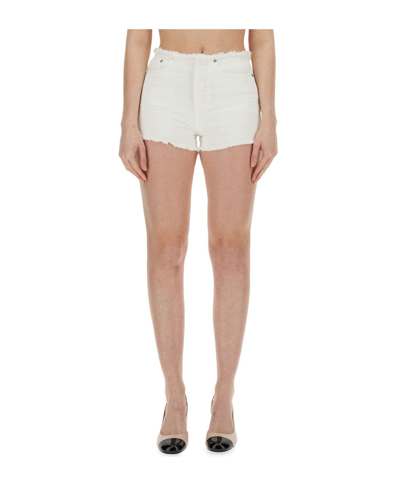 Michael Kors Buttoned Fitted Shorts - BIANCO