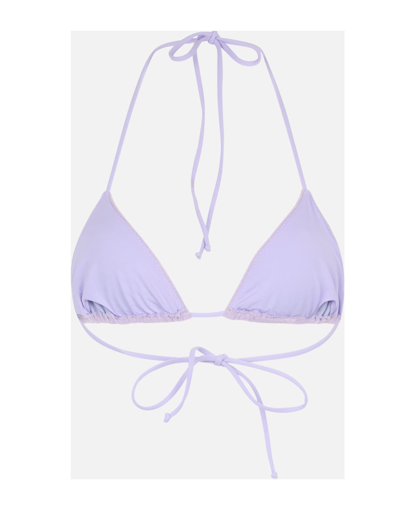 MC2 Saint Barth Woman Lilac Terry Triangle Top Swimsuit Leah - PINK