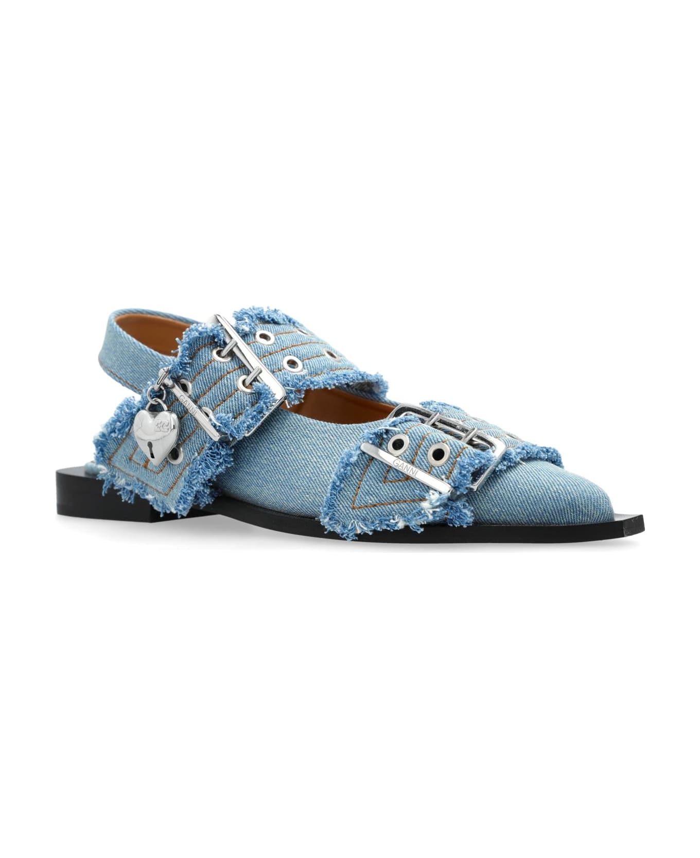 Ganni Shoes With Buckles - blue