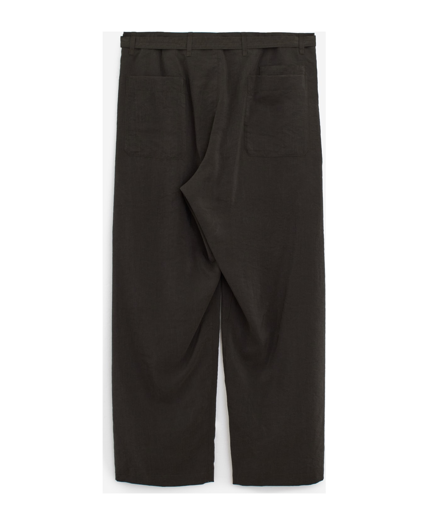 Lemaire Seamless Belted Pants - brown