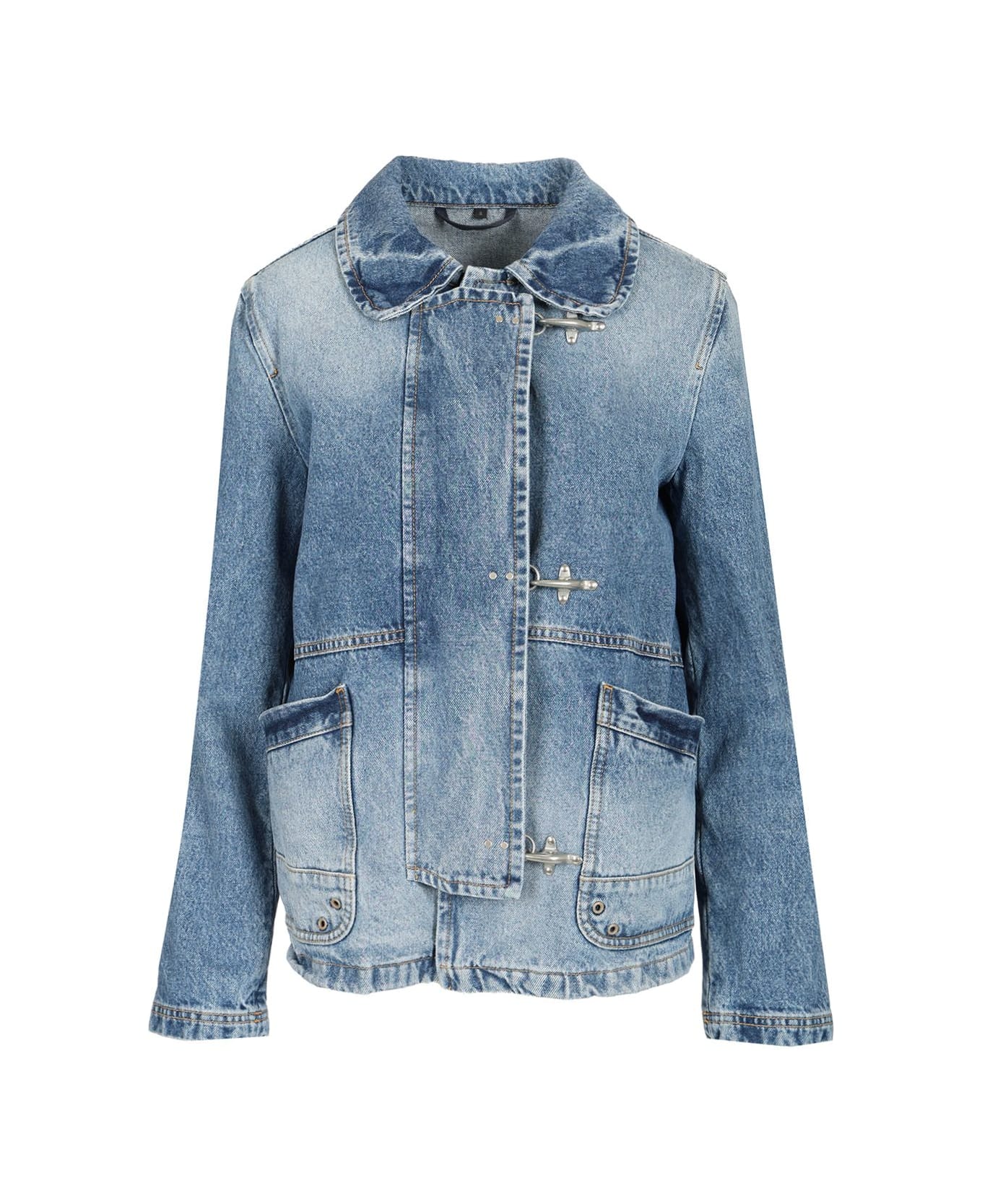 Fay Mini 3 Ganci Denim Jacket - Cielo