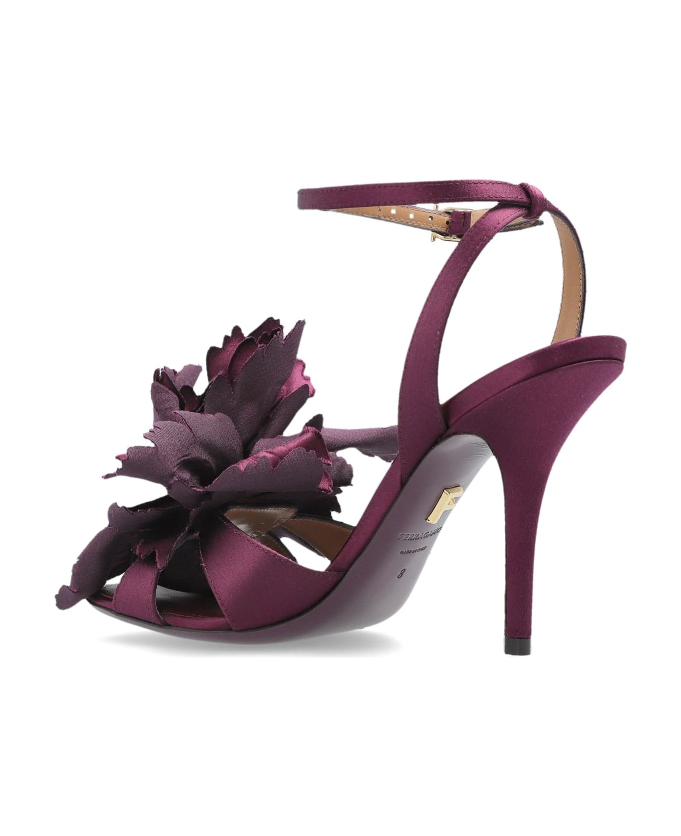 Ferragamo Heeled Sandals 'ghilly' - Burgundy