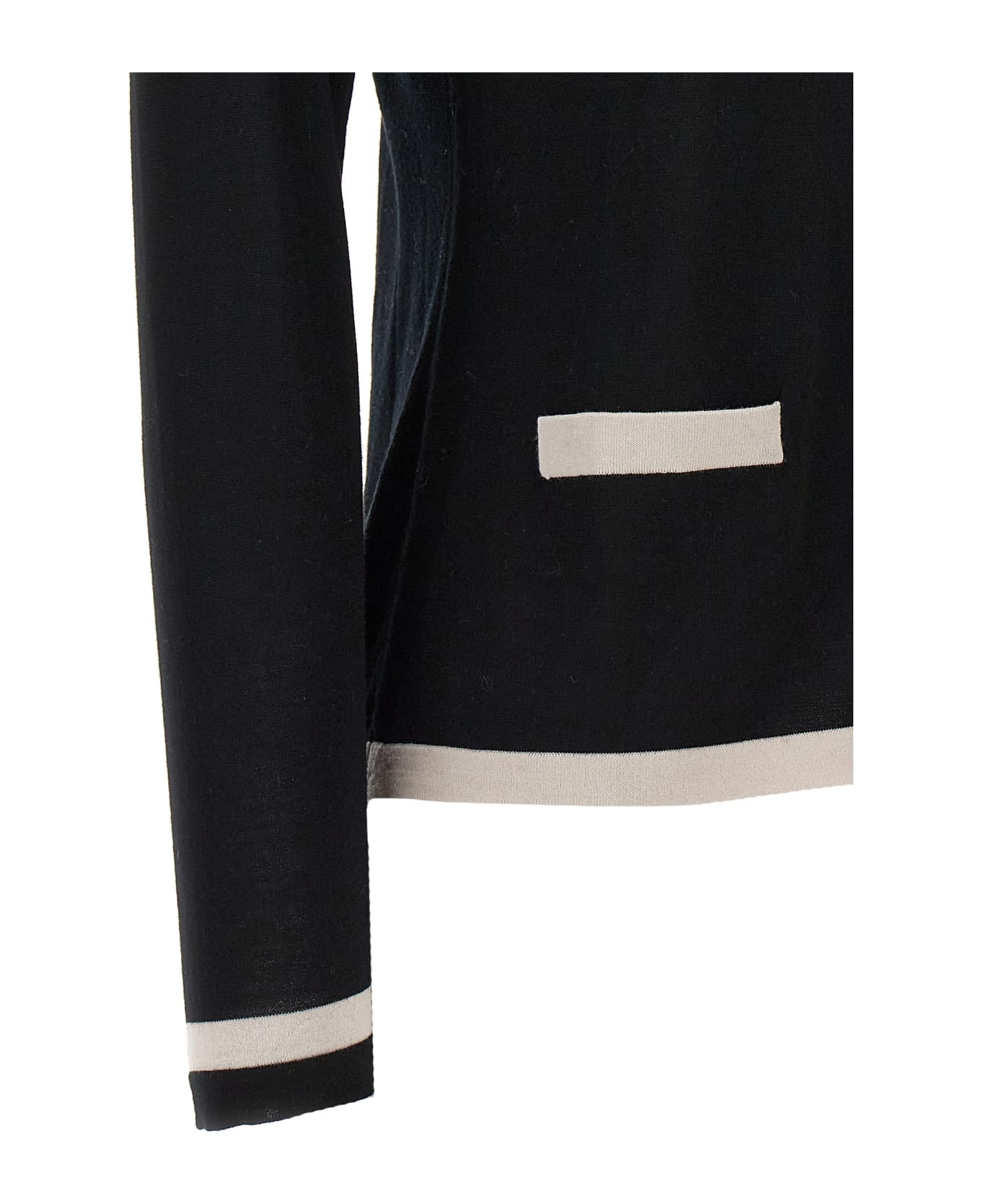 'S Max Mara 'kenya' Cardigan - White/Black