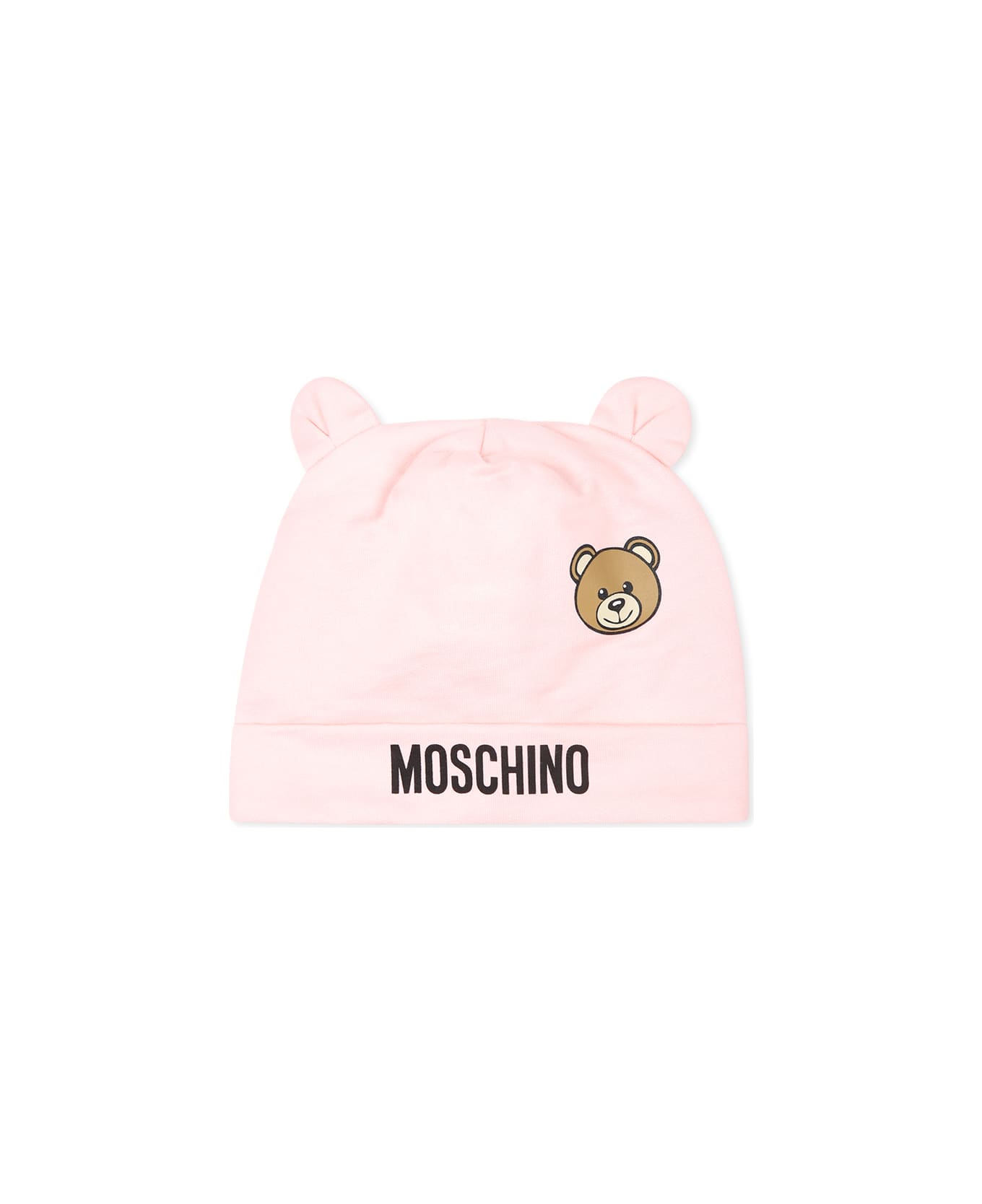 Moschino Pink Accessory Set For Baby Girl With Teddy Bear - Pink