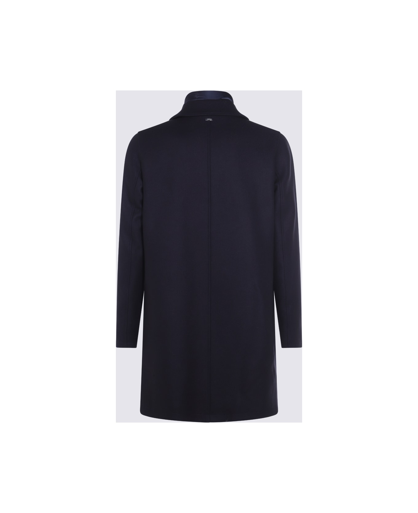 Herno Navy Coat - Blue