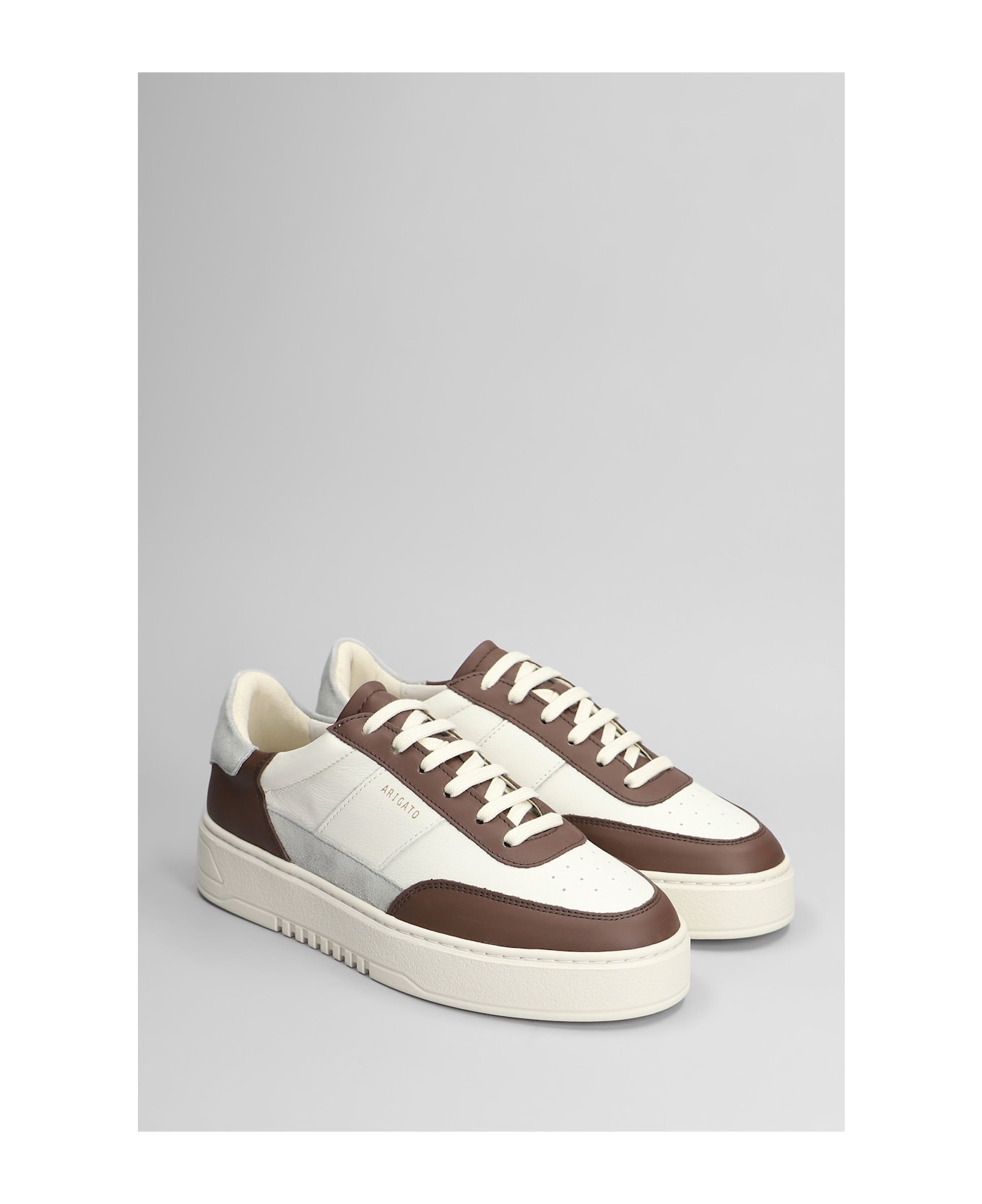 Axel Arigato Orbit Vintage Sneakers In Grey Leather - grey