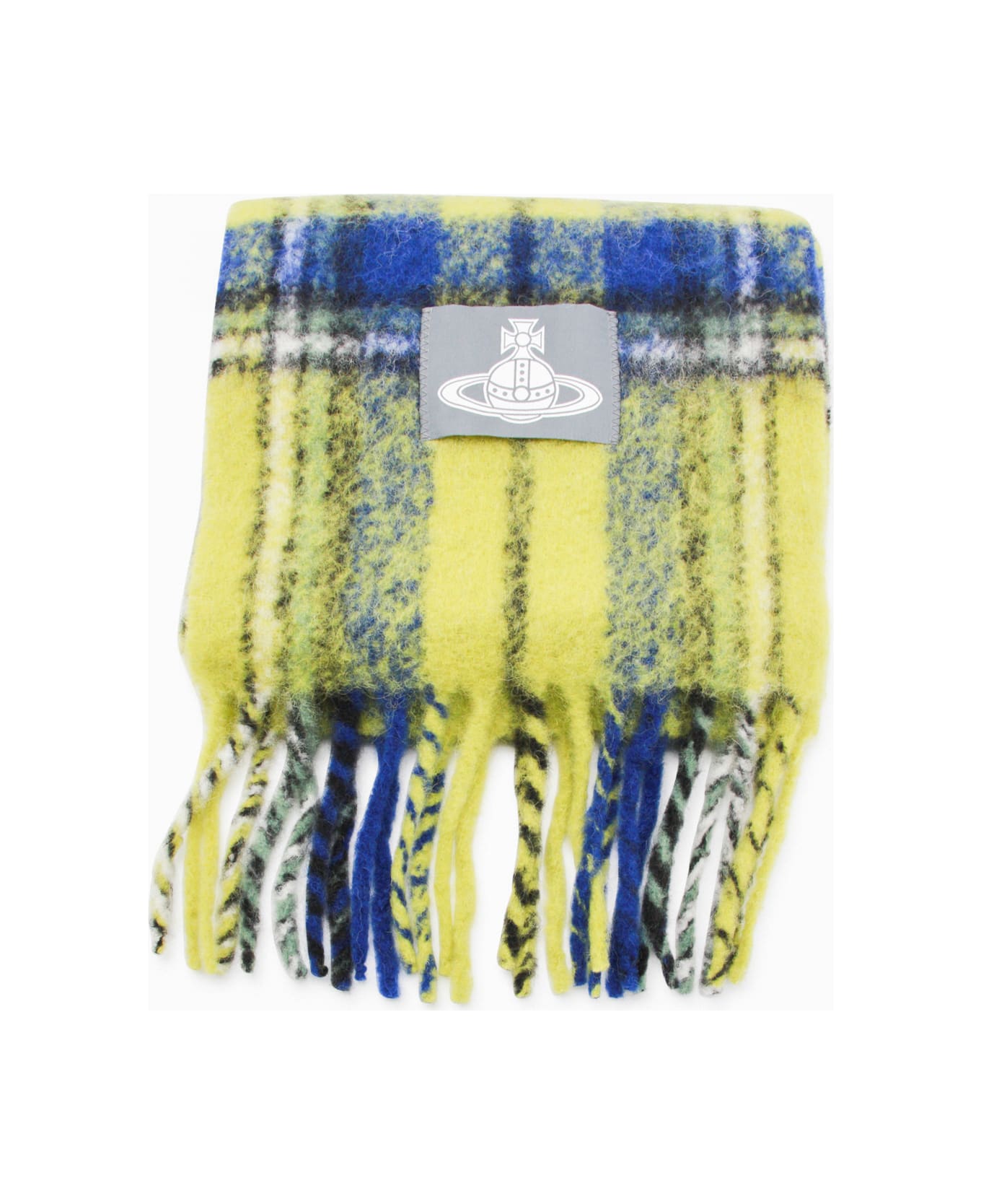 Vivienne Westwood Yellow And Multicolor Wool Scarves - Yellow