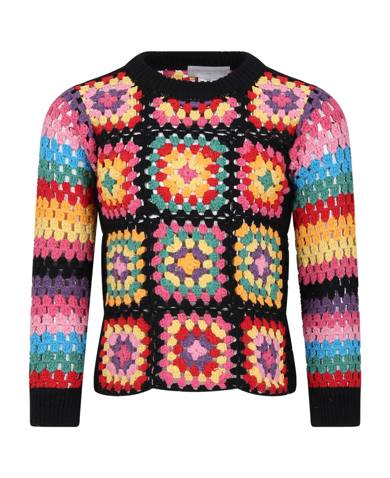 Stella McCartney Kids Black Sweater For Girl - Multicolor