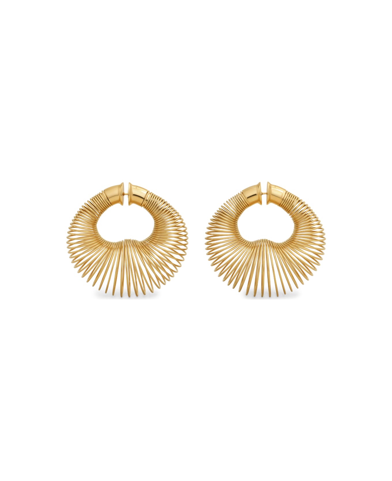Alaia Spiral Hoop Earrings - Golden