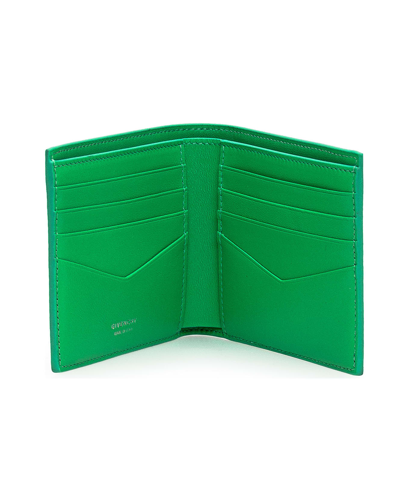 Givenchy Leather Wallet - BLACK GREEN