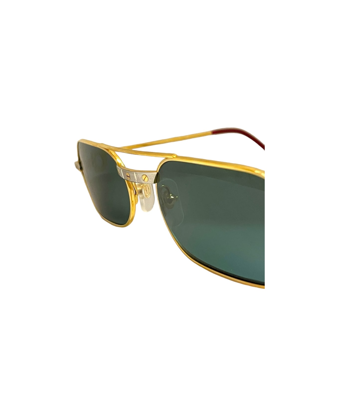 Cartier Eyewear 126093 - Gold & Silver Sunglasses