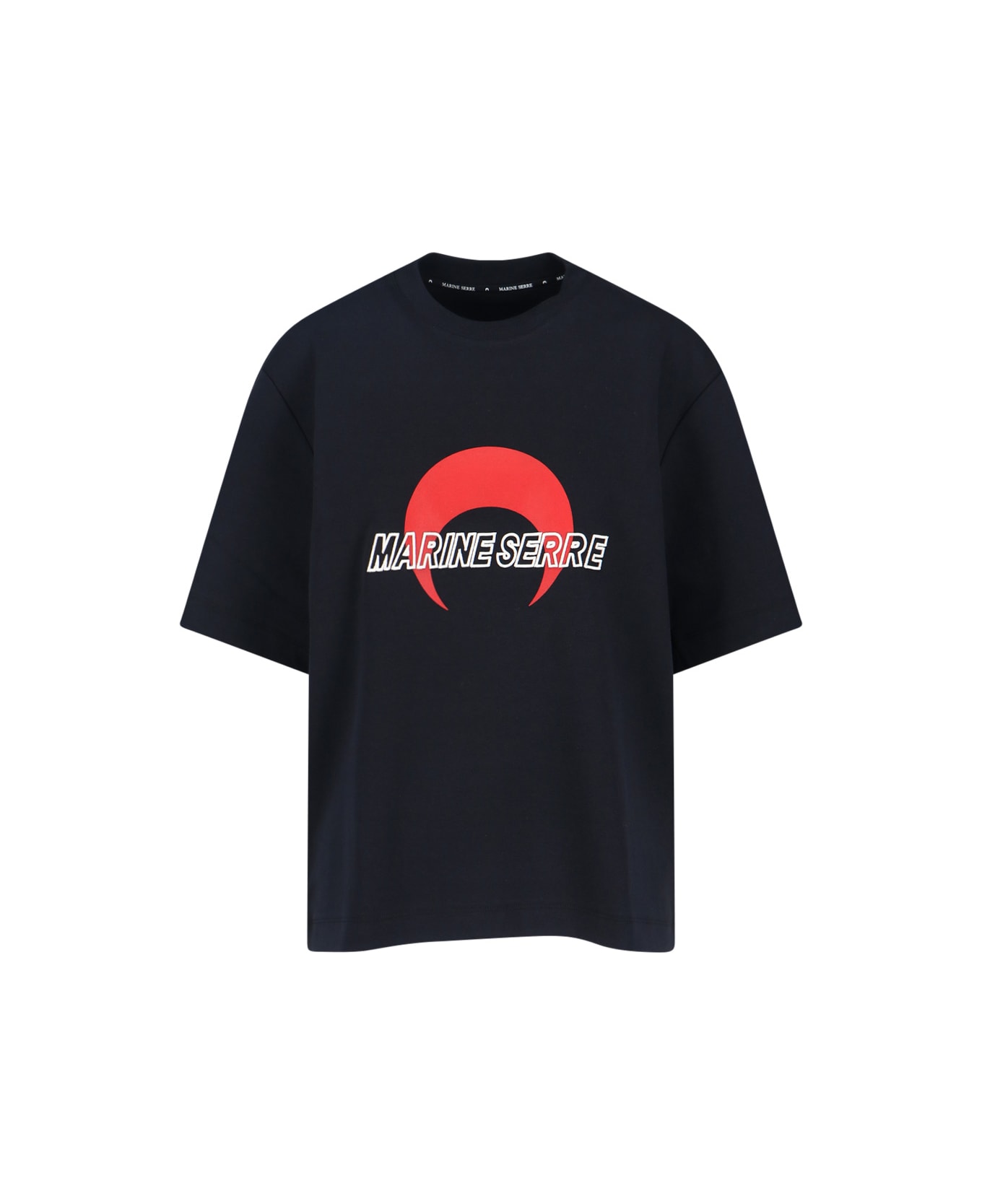 Marine Serre Logo T-shirt - Black  