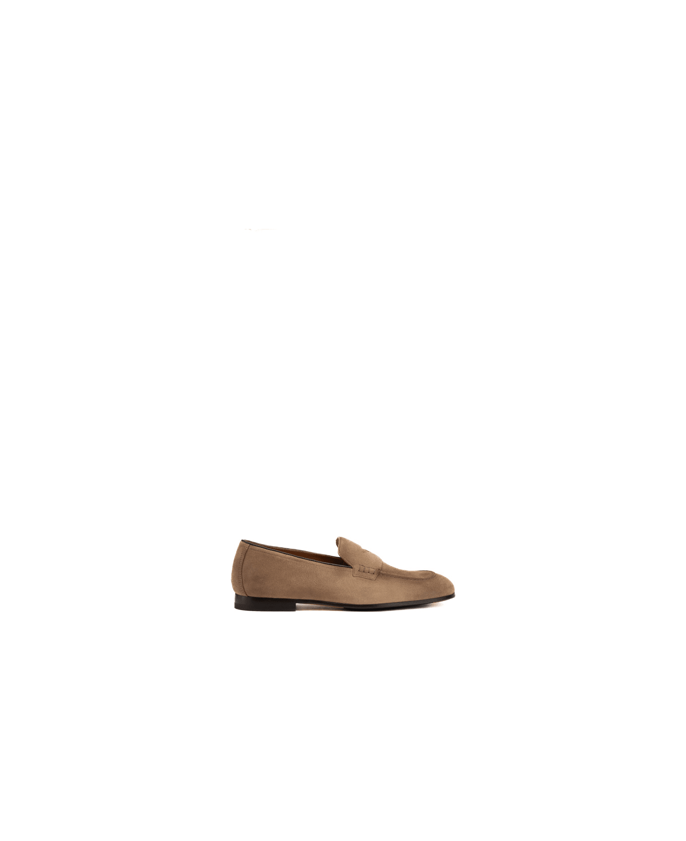 Doucal's Penny Suede Moccasin - Sabbia+f.do t.moro