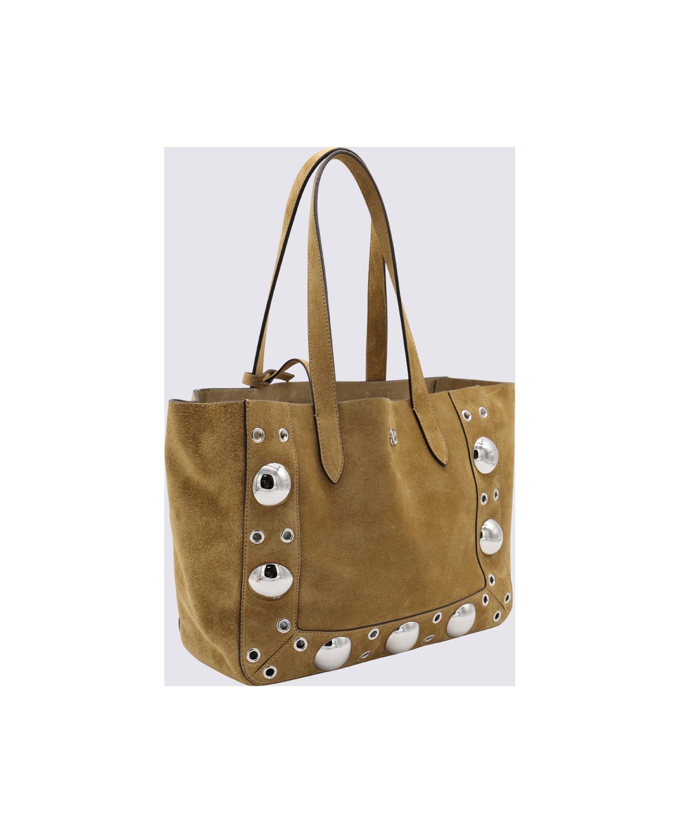 Valentino Garavani Beige Nellcote Leather Totes - HAVANA BEIGE