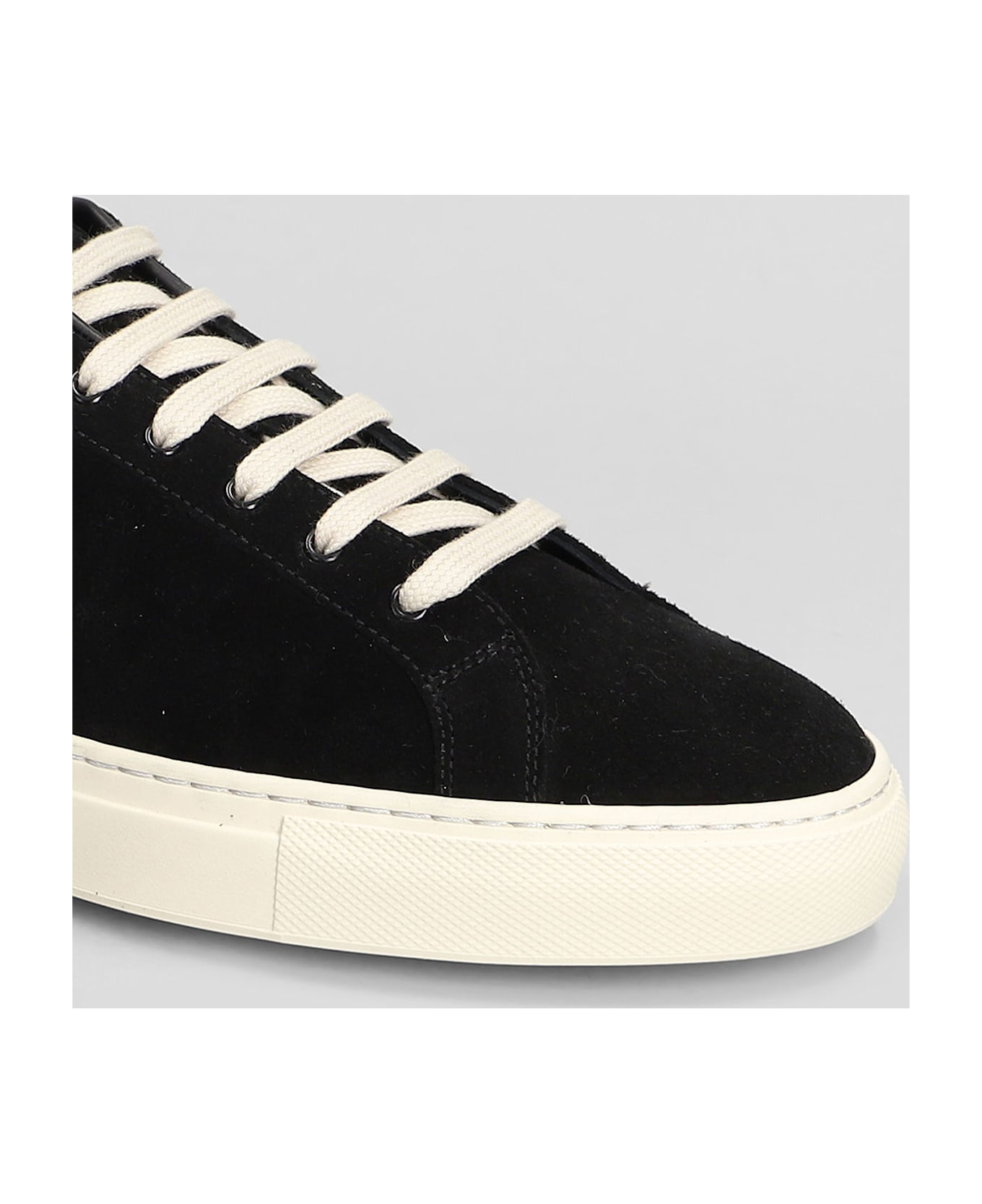 Common Projects Retro Vintage Sneakers In Black Suede - black
