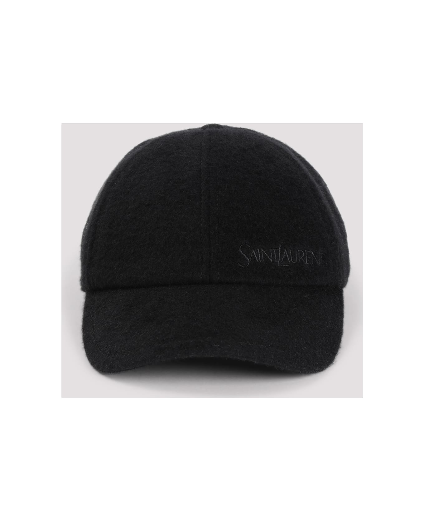 Saint Laurent Sl Embroidered Hat - Nero