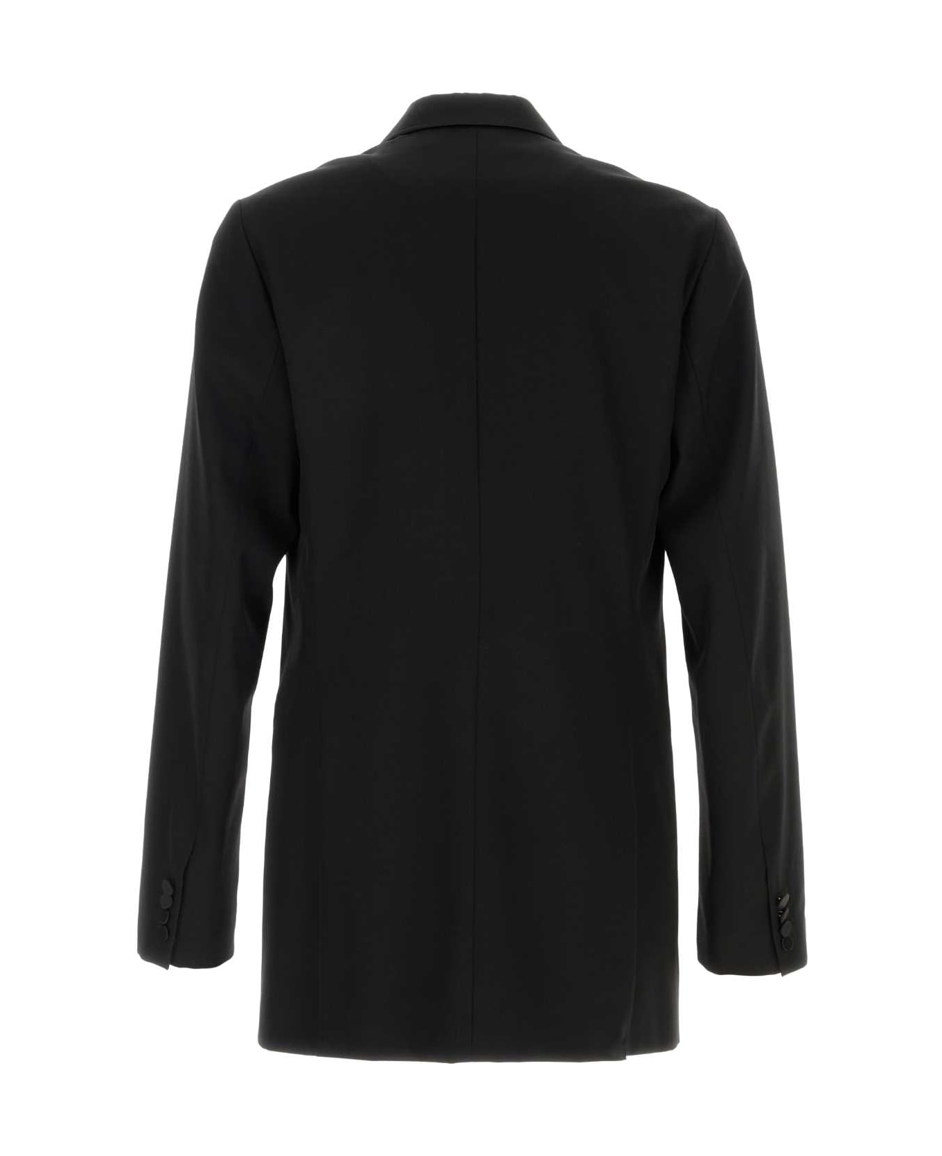 Dries Van Noten Black Wool Blend Bartux Blazer - BLACK