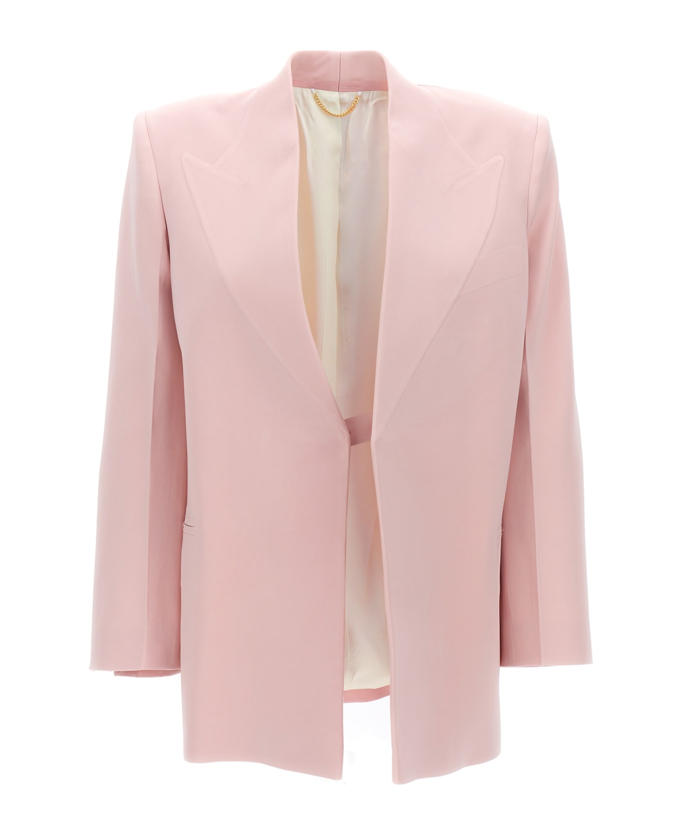 Victoria Beckham Single-breasted Blazer Jacket - Pink