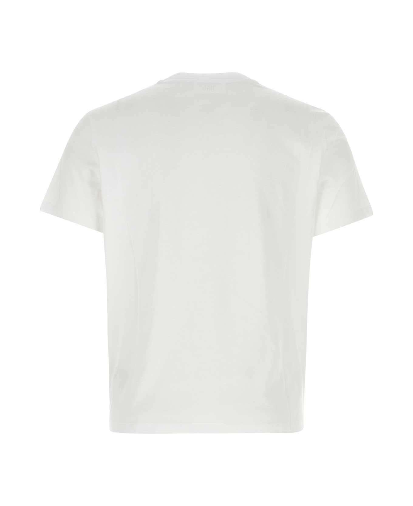 Ami Alexandre Mattiussi White Cotton T-shirt - White