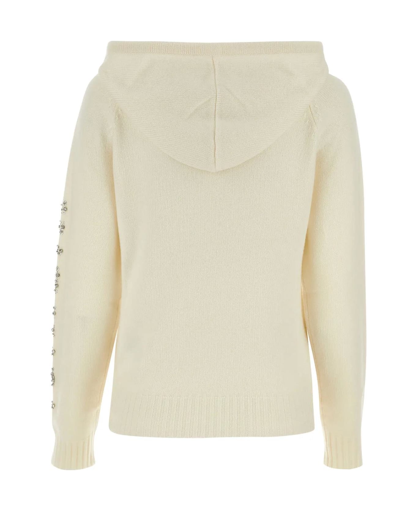 Max Mara Ananas Hooded Sweater - White