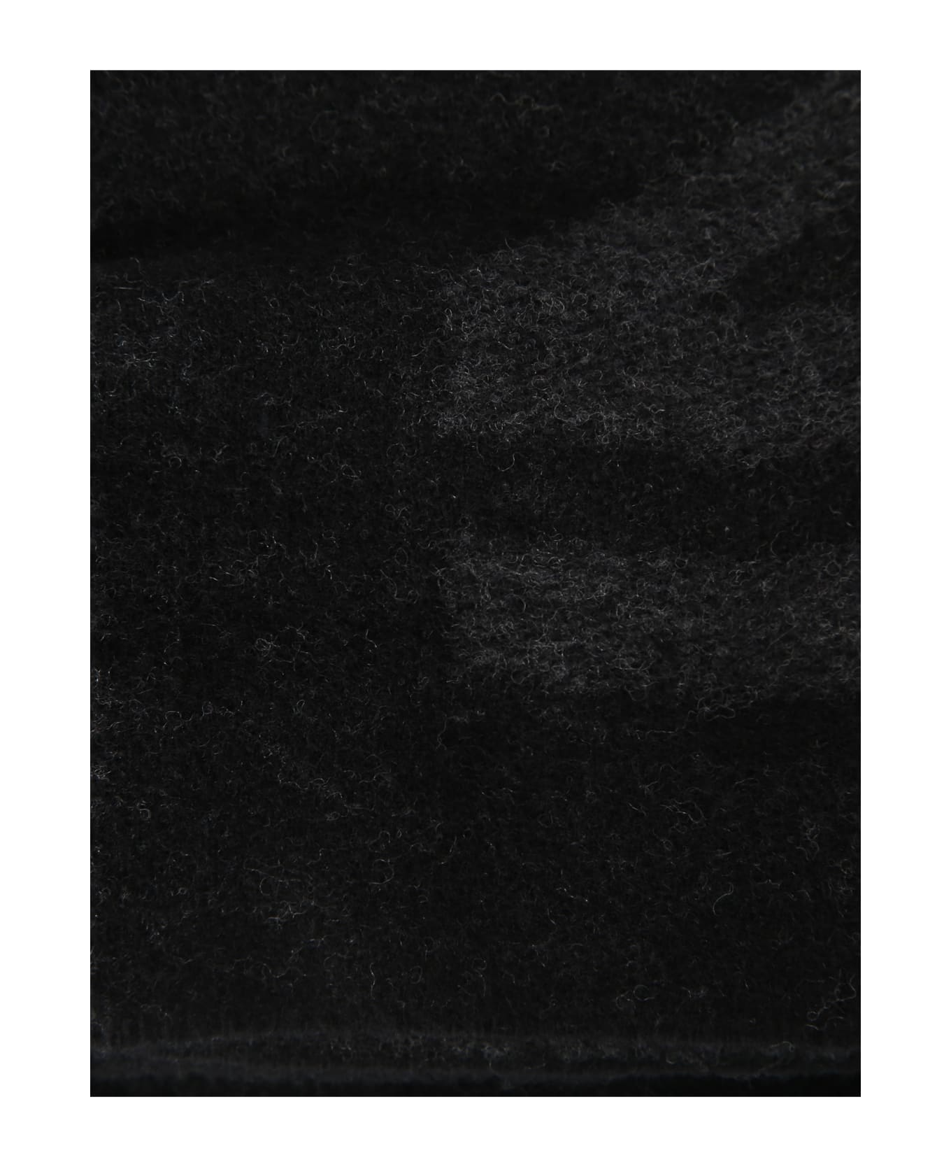 Ganni Wool Scarf - Black スカーフ＆ストール