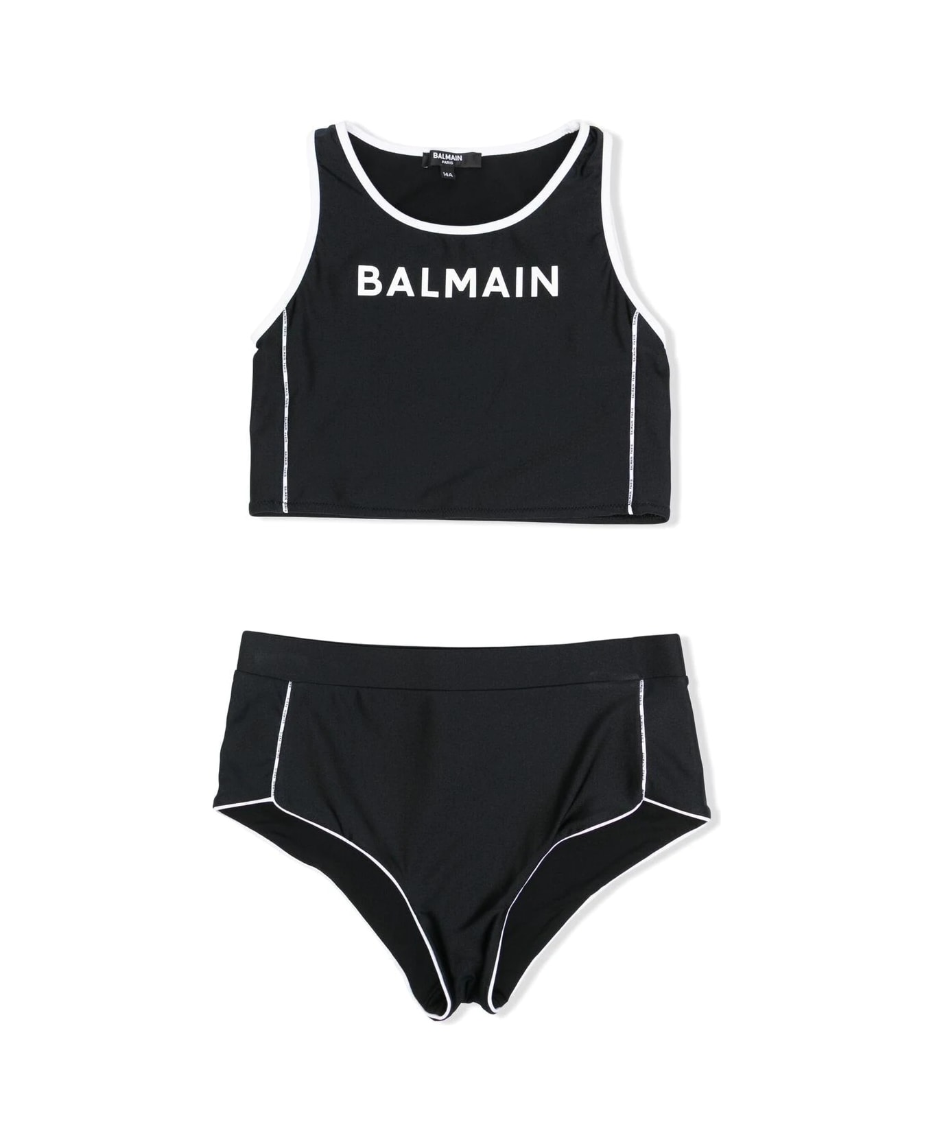 Balmain Two Piece Swimsuit - Black