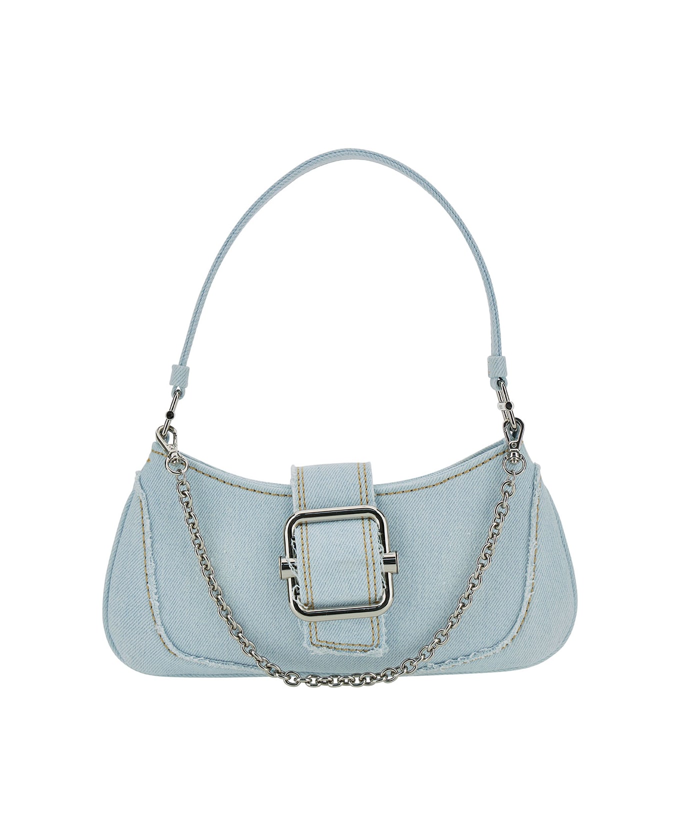 OSOI 'small Brocle' Light Blue Shoulder Bag In Cotton Denim Woman - Light blue