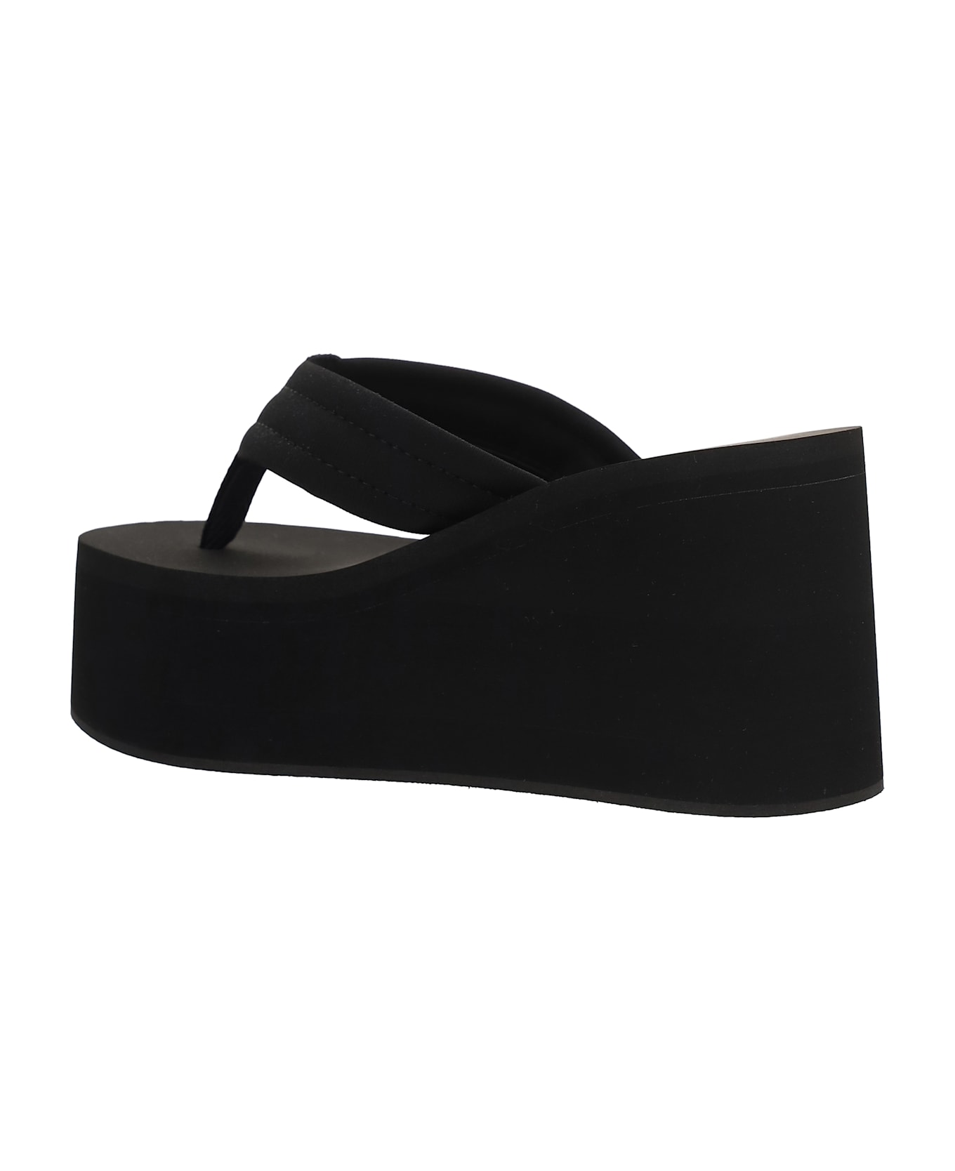 Coperni Branded Wedge Sandals - Black
