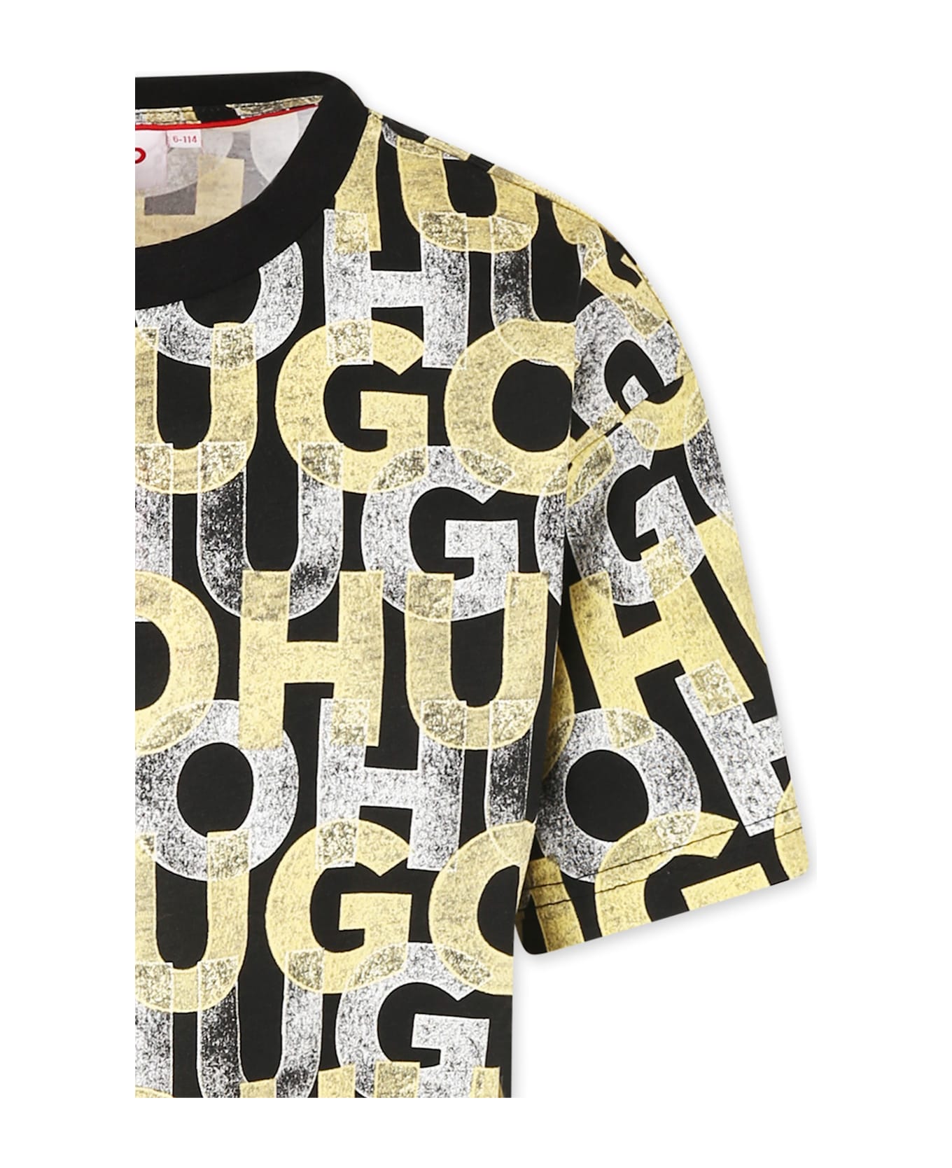 Hugo Boss Black T-shirt For Boy With Logo - Black