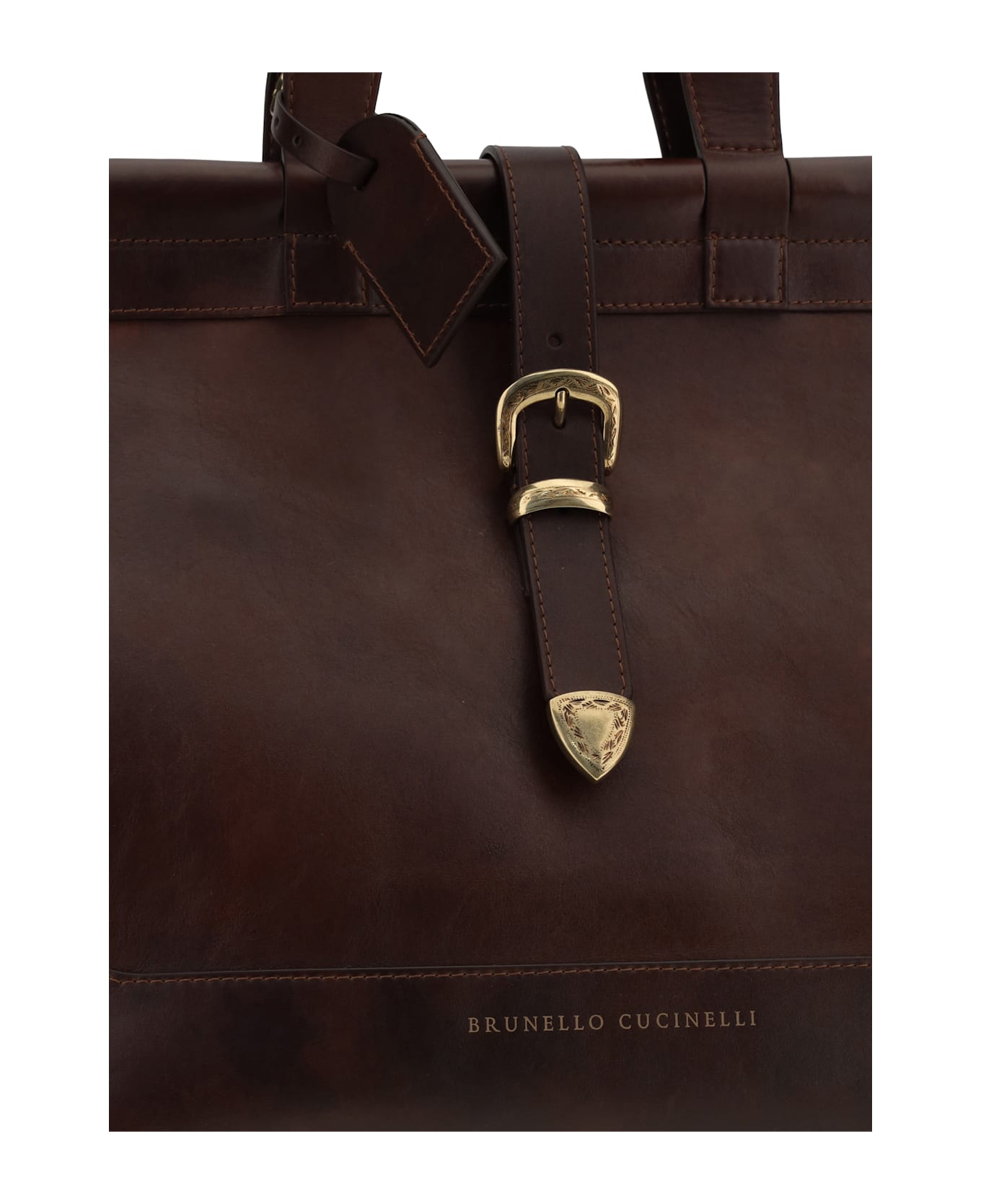 Brunello Cucinelli Leather Travel Bag