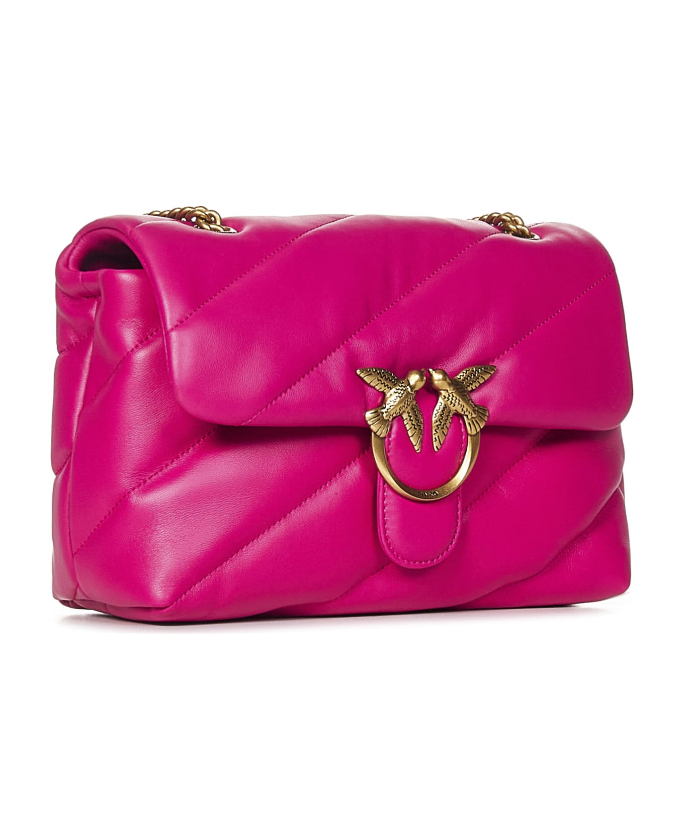 Pinko Classic Love Bag Puff Maxi Quilt Shoulder Bag - Fuchsia