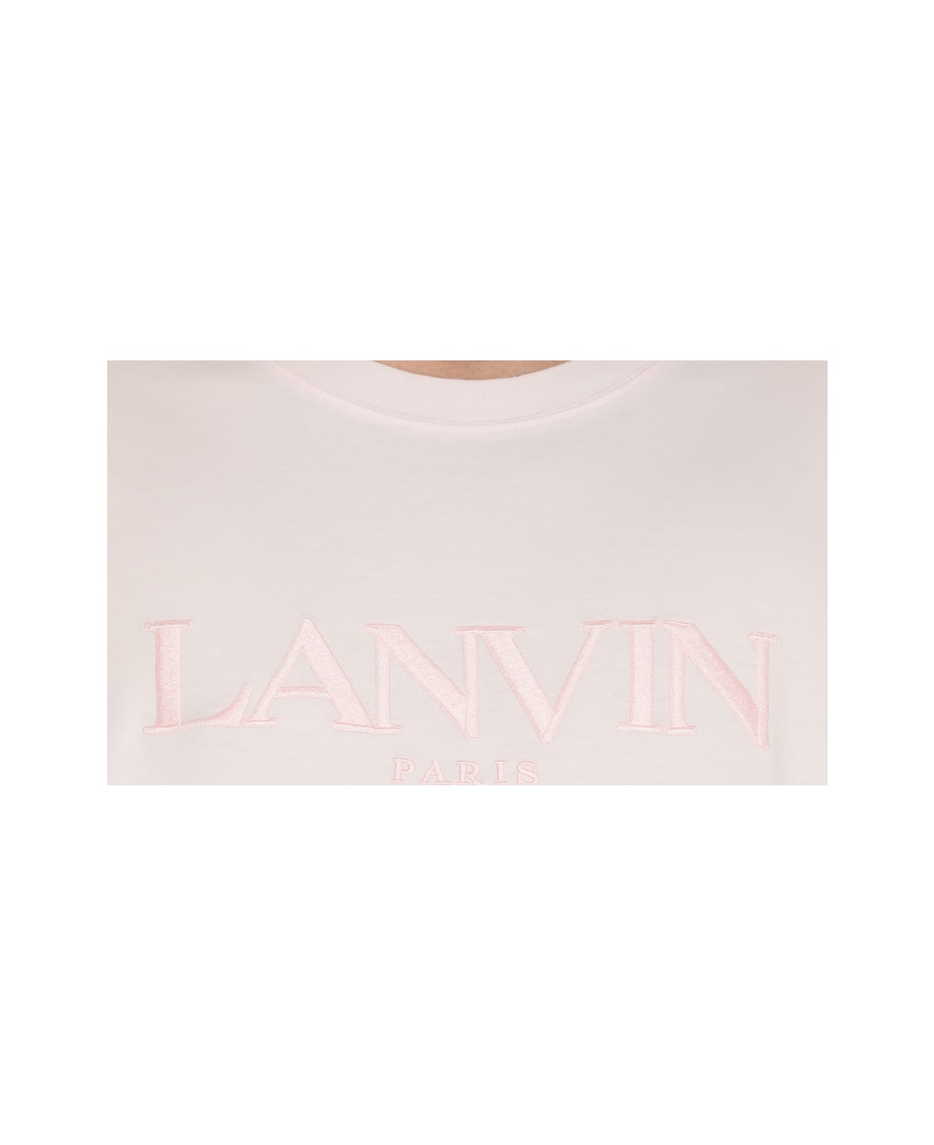 Lanvin T-shirt With Embroidery - Pink