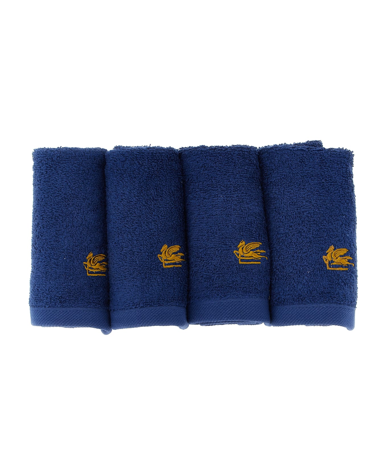 Etro Set Of 4 Washbasins + '7plies' Basket - Blue