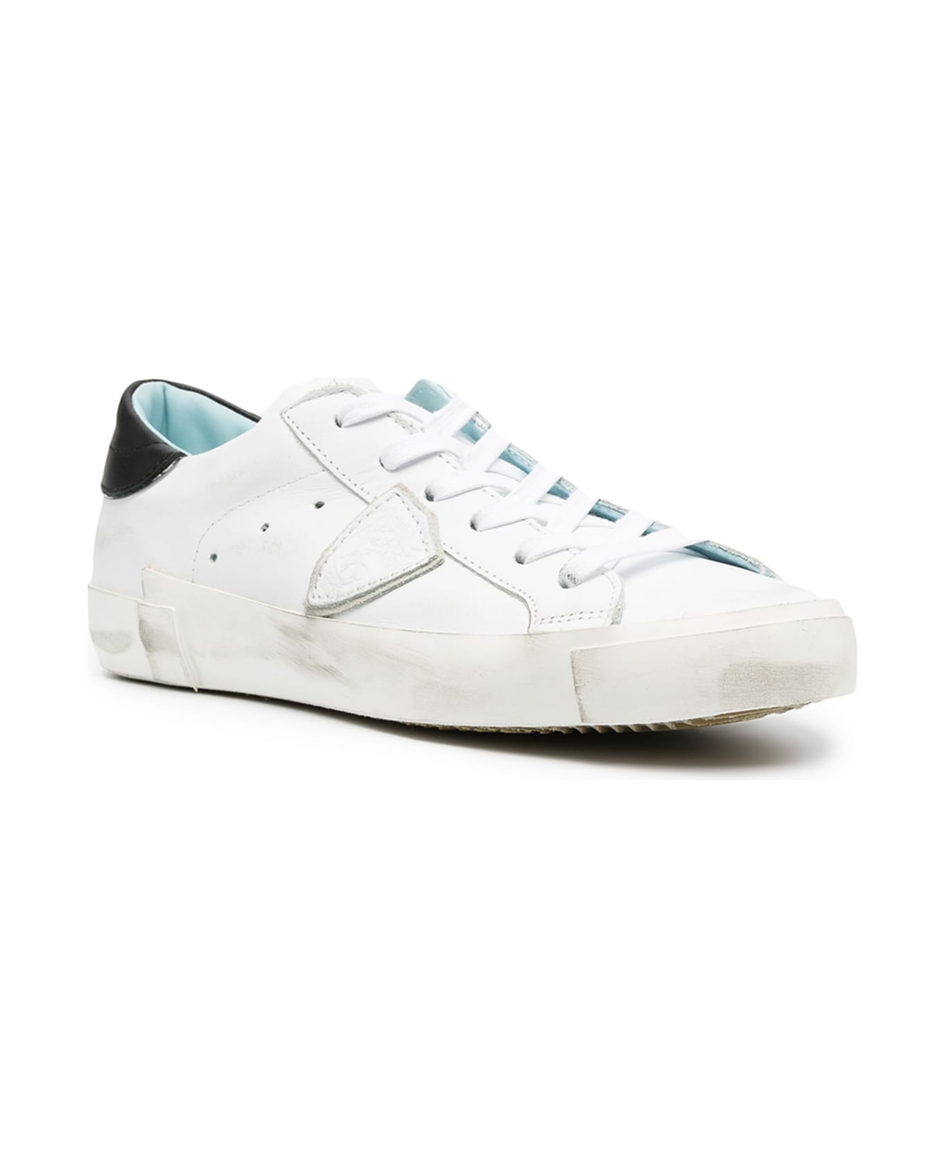 Philippe Model White And Black Prsx Sneakers - White