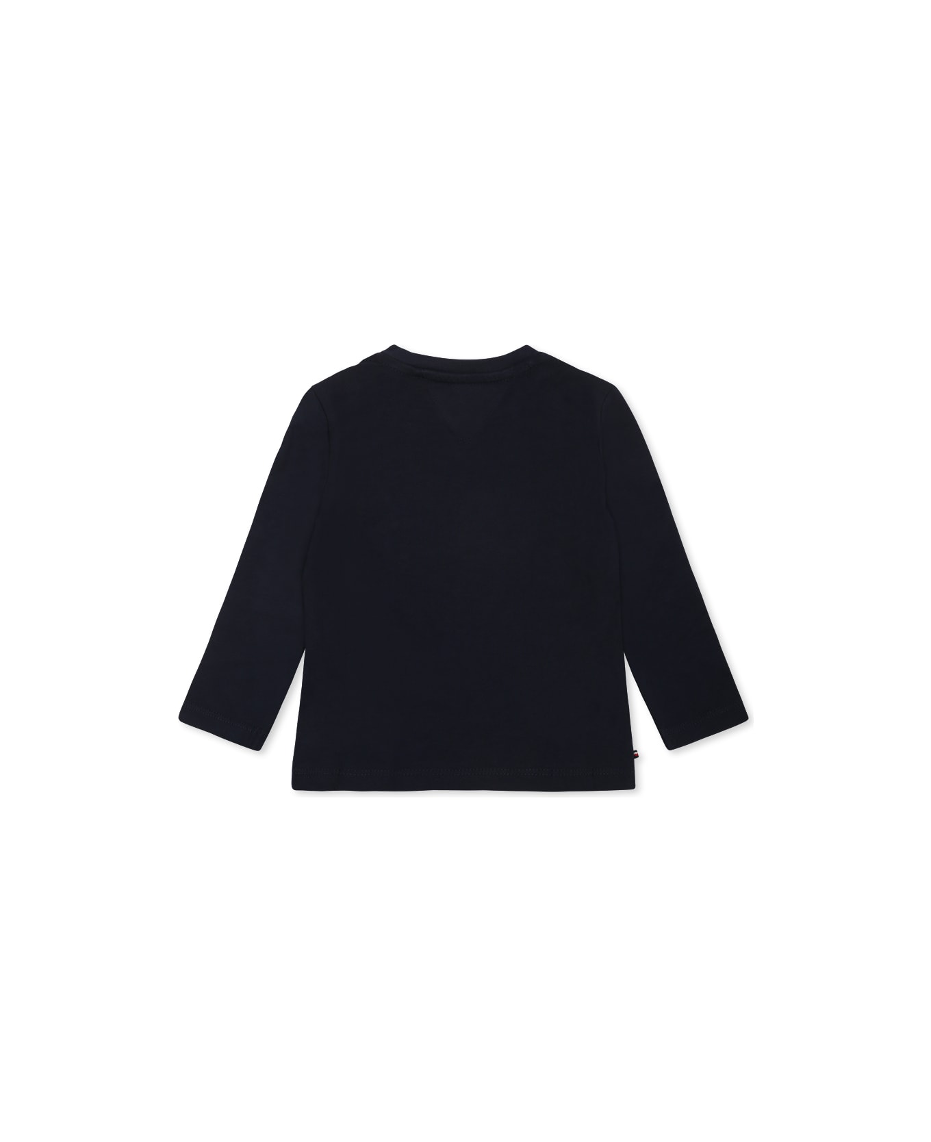 Tommy Hilfiger Blue T-shirt For Babykids With Logo - Blue