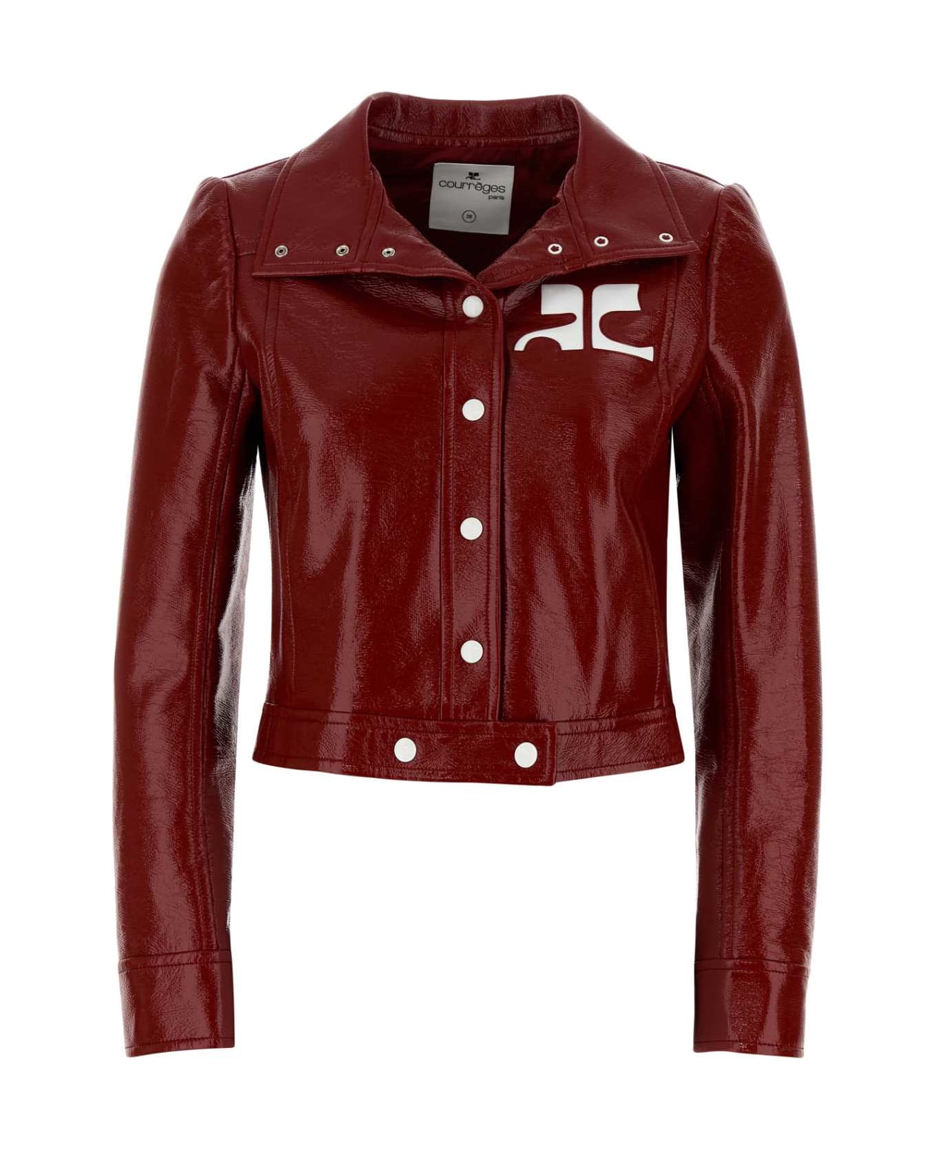 Courrèges Red Vinyl Jacket - RED
