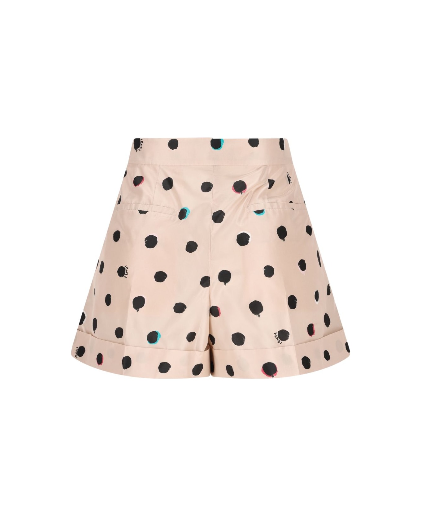 Fendi Silk Shorts - White