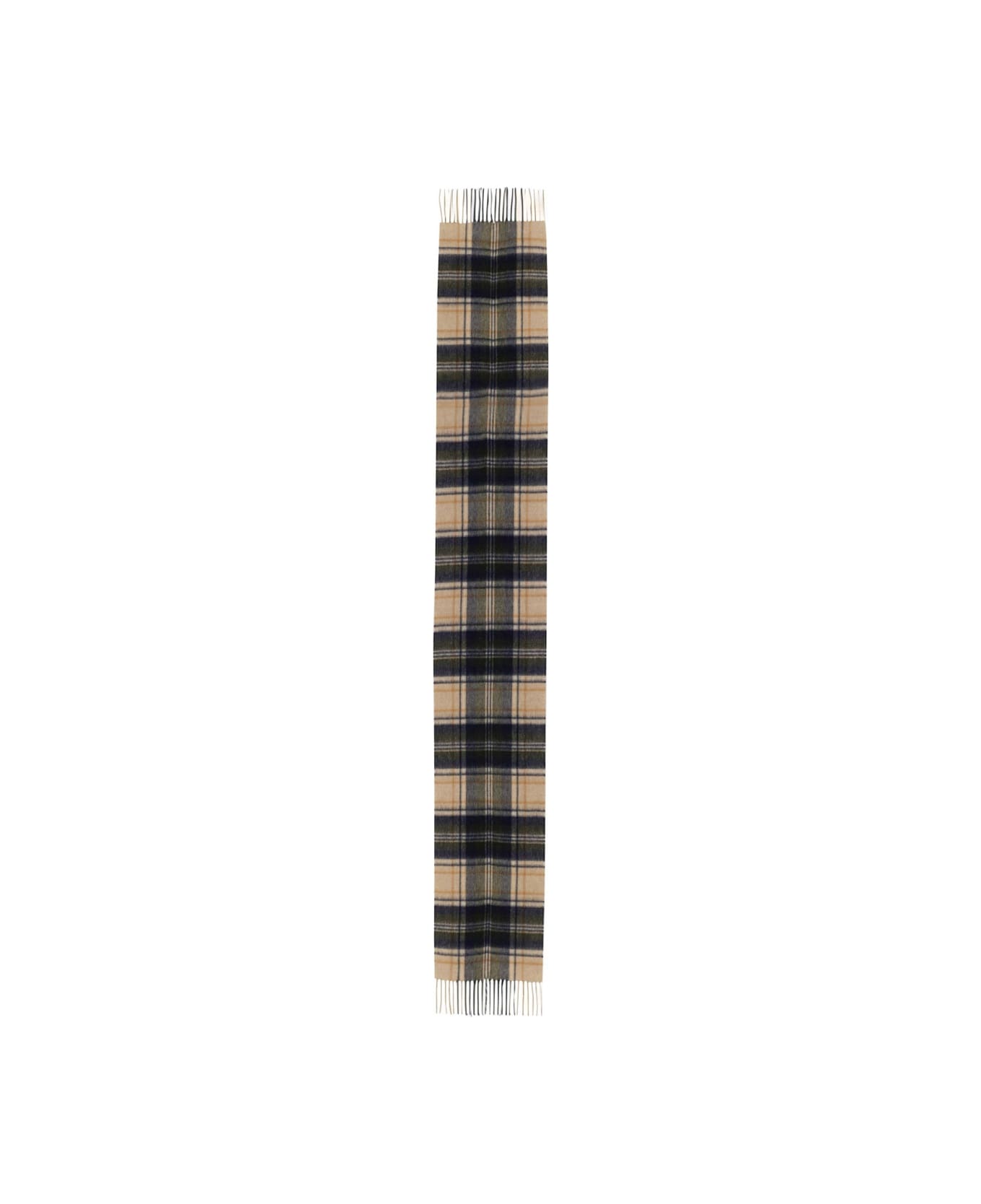 Barbour Scarf With Check Pattern - BEIGE