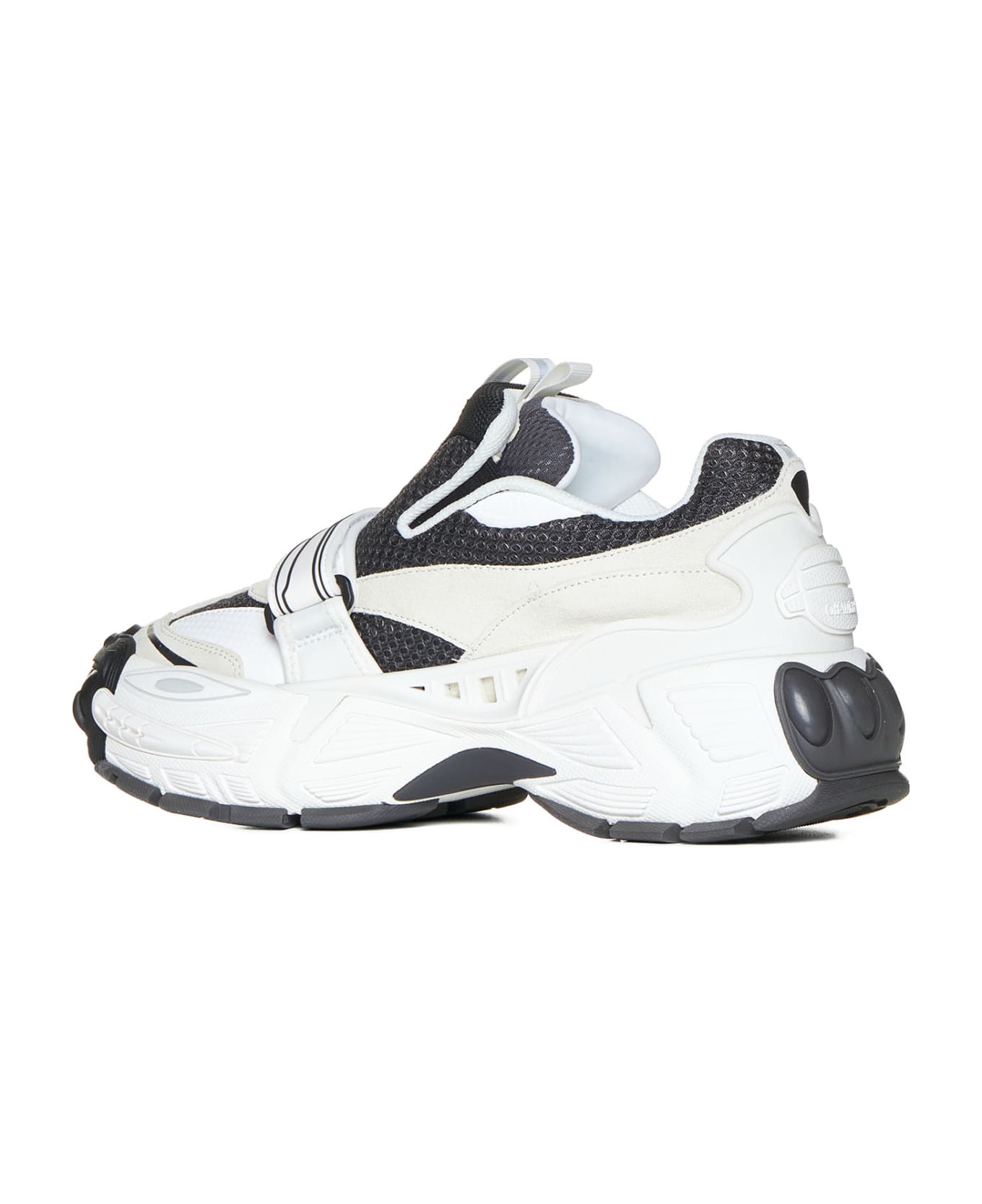 Off-White Glove Mix Materials Slip On Sneakers - White BLACK