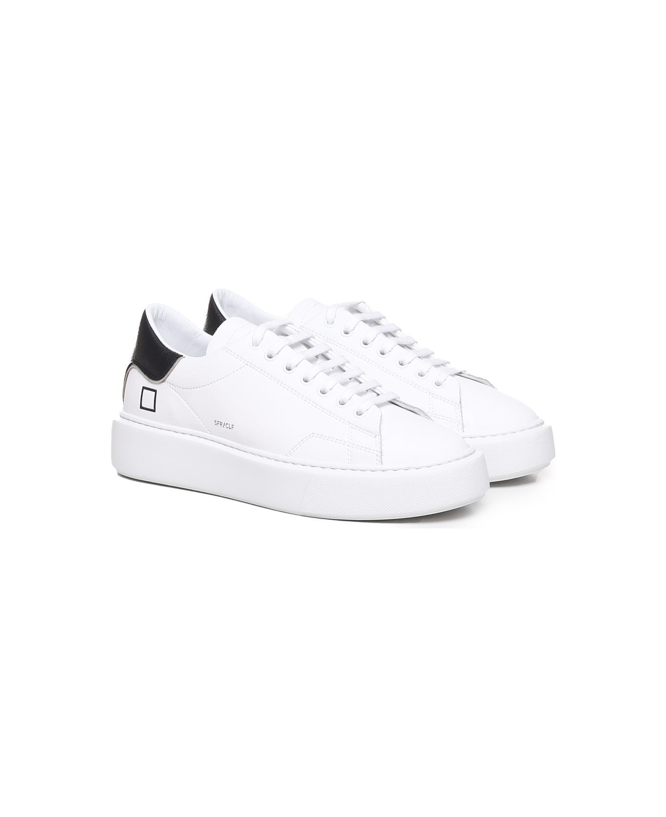 D.A.T.E. Sfera Basic Sneakers - White-black